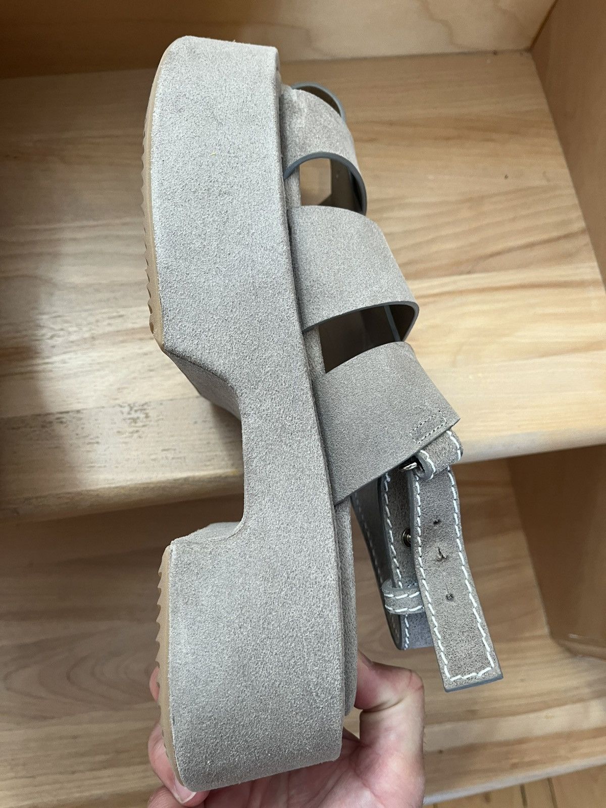 JW Anderson JW Anderson Fisherman Suede Platform Grey Sandals Sz 42 NEW Size US 9 / EU 42 - 9 Thumbnail