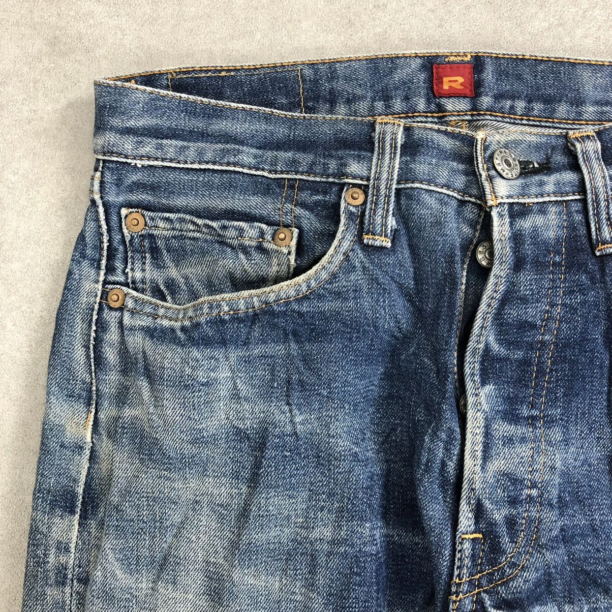 Japanese Brand 🇯🇵 Vintage Resolute 710 Japan Distressed Faded Selvedge Jeans Size US 30 / EU 46 - 6 Thumbnail
