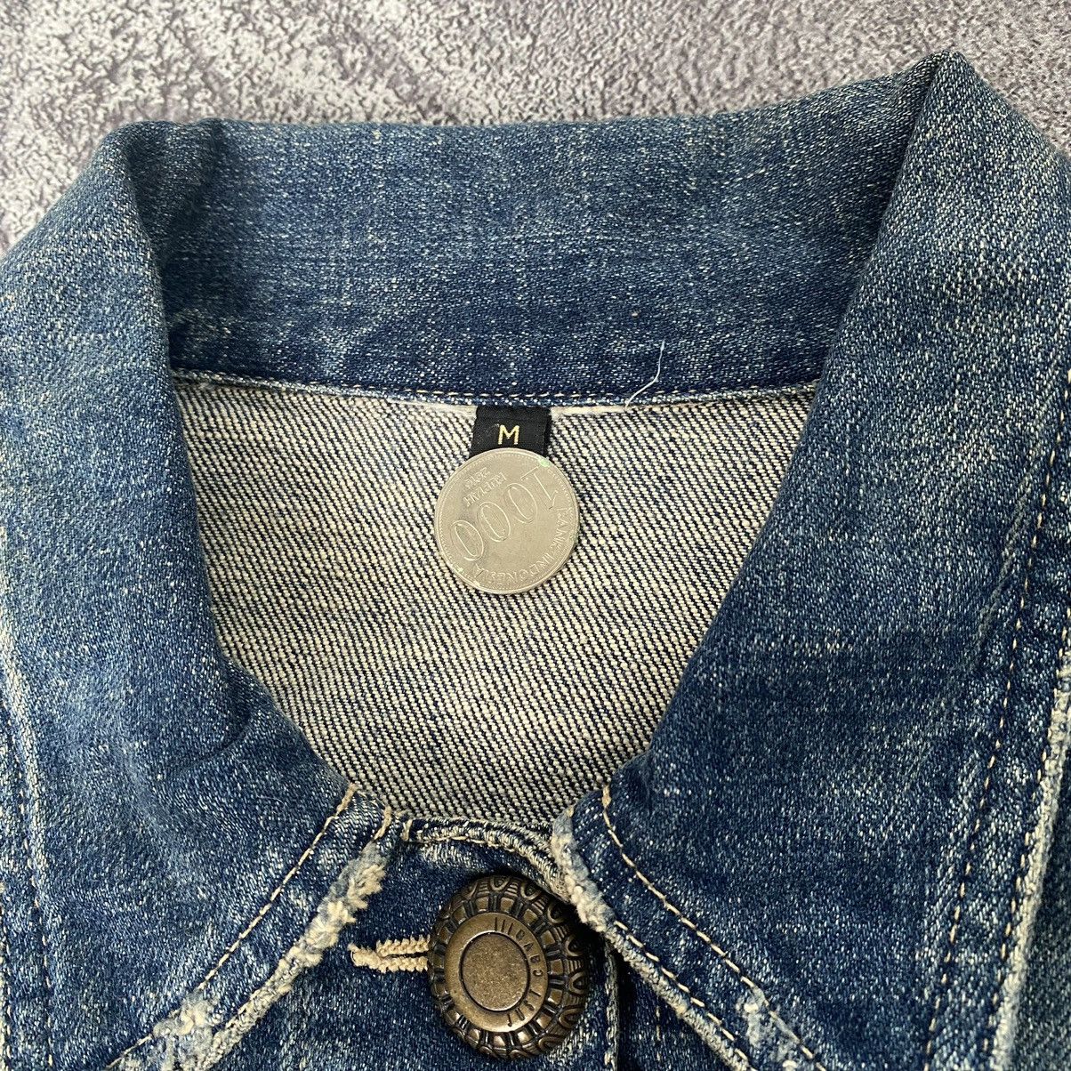 Designer Vintage Very Rare Roberto Cavalli Distressed Denim Jackets Size S / US 4 / IT 40 - 2 Thumbnail