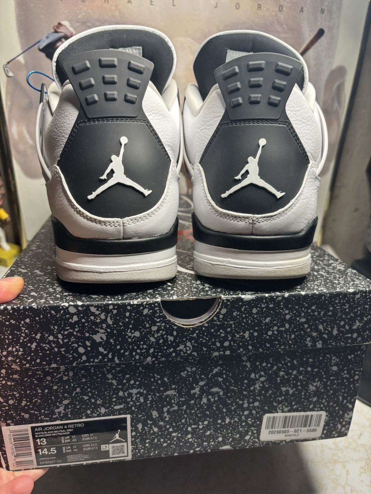 Jordan Brand Jordan Retro 4 ‘Military black’ Size US 13 / EU 46 - 7 Thumbnail