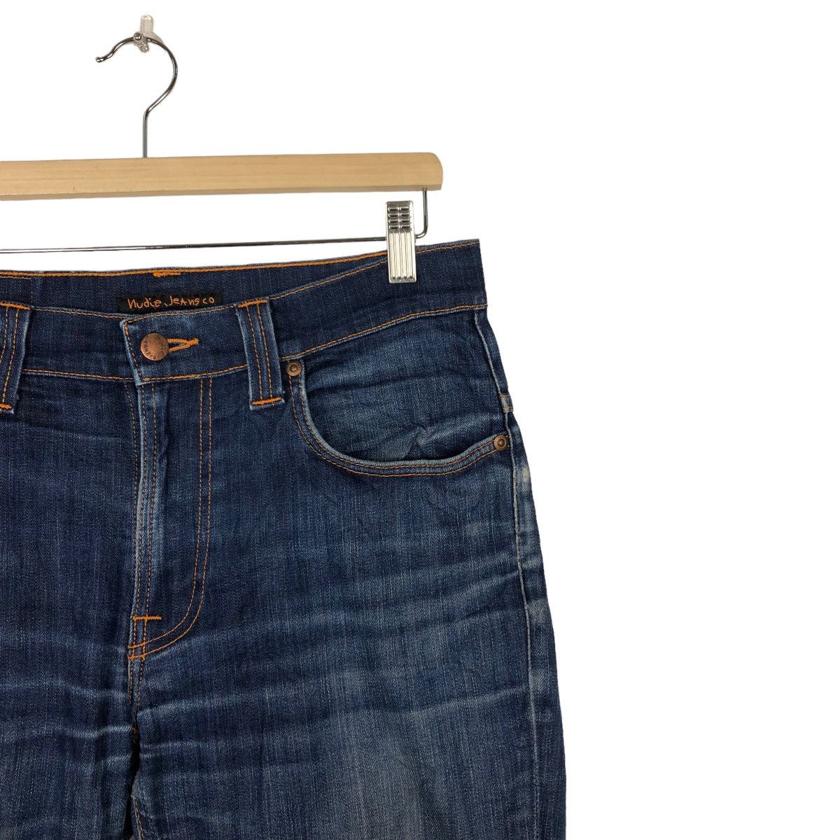 Japanese Brand 🔥Rare Skinny Cut Distressed Denim Jeans Nudie Japan Punk Size US 28 / EU 44 - 5 Thumbnail