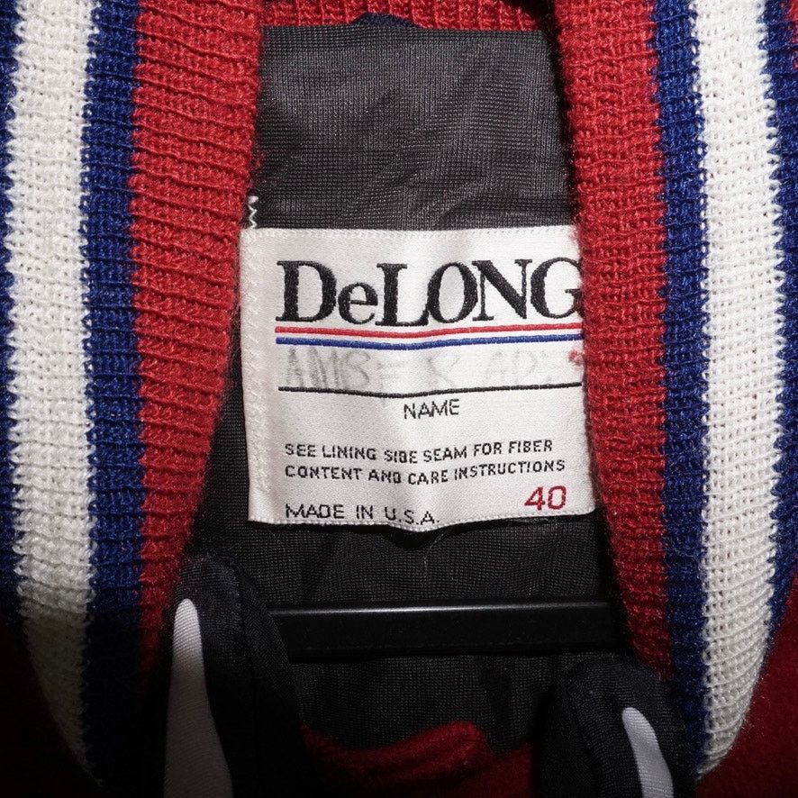 Vintage Medium - Vintage Y2K DeLong 1990s embroider Varsity jacket Size US M / EU 48-50 / 2 - 3 Thumbnail