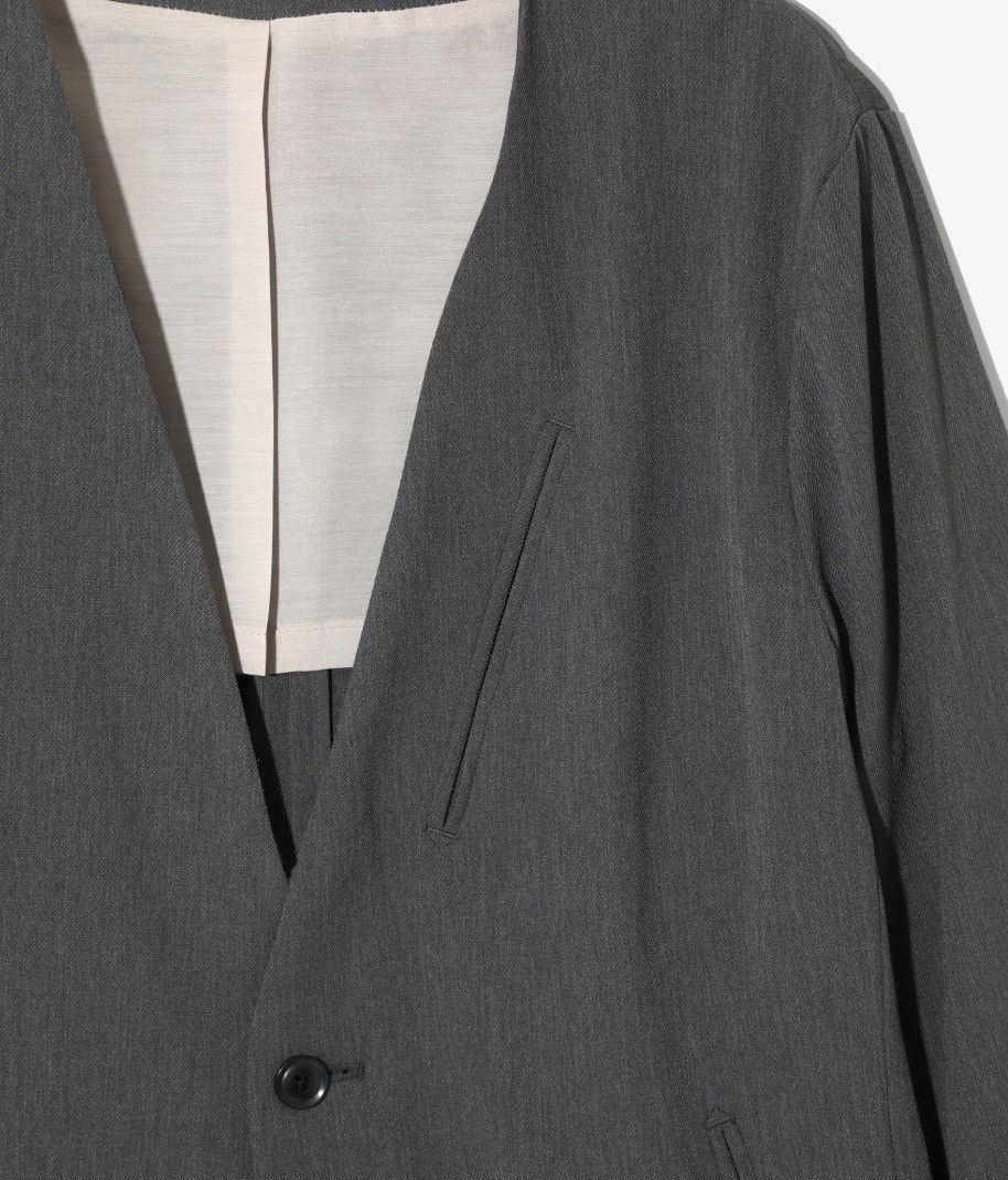 Needles Needles Nepenthes No Collar 2B Jacket Gray Cardigan Blazer Size US M / EU 48-50 / 2 - 7 Thumbnail