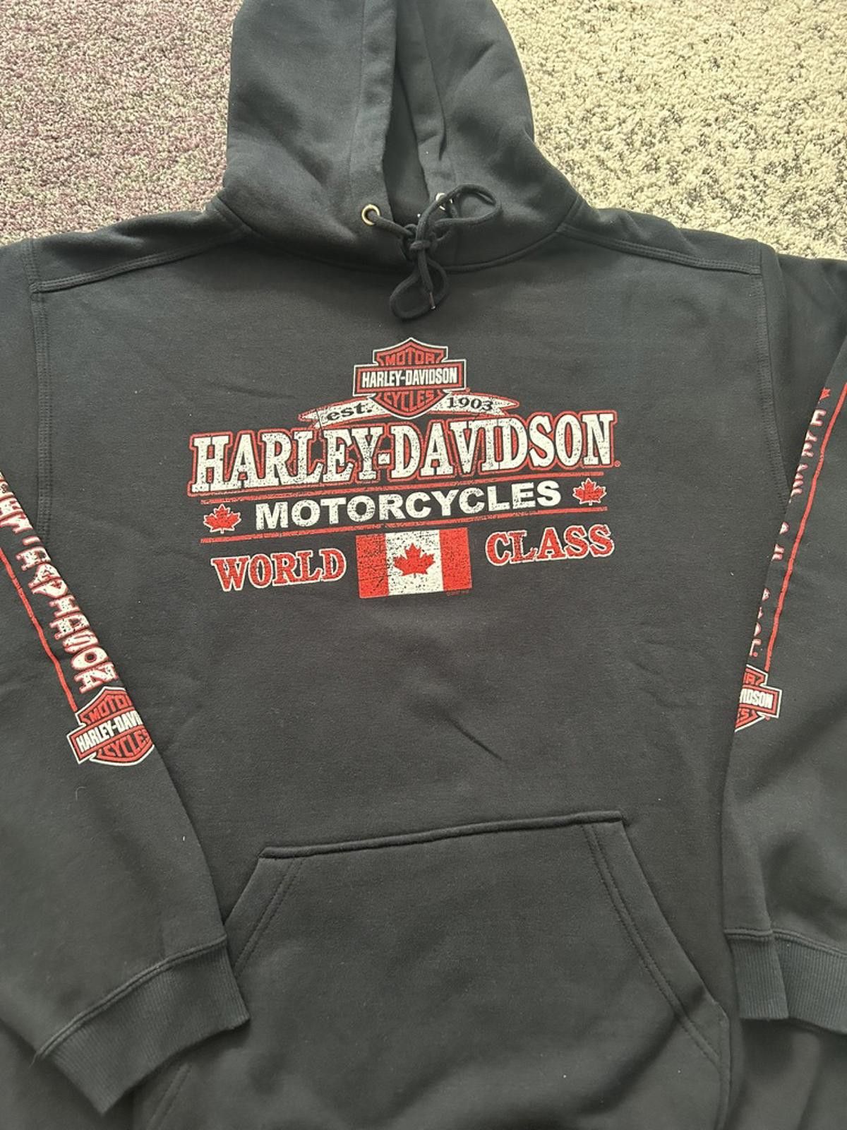 Harley Davidson Vintage Harley-Davidson “World Class” Canada Hoodie Size US L / EU 52-54 / 3 - 2 Thumbnail