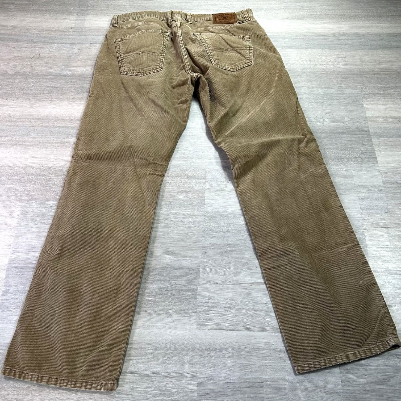 Lucky Brand Lucky Brand 221 Original Straight Pants Mens 34x32 Beige Corduroy Khakis Casual 5-Pocket Size US 34 / EU 50 - 2 Thumbnail
