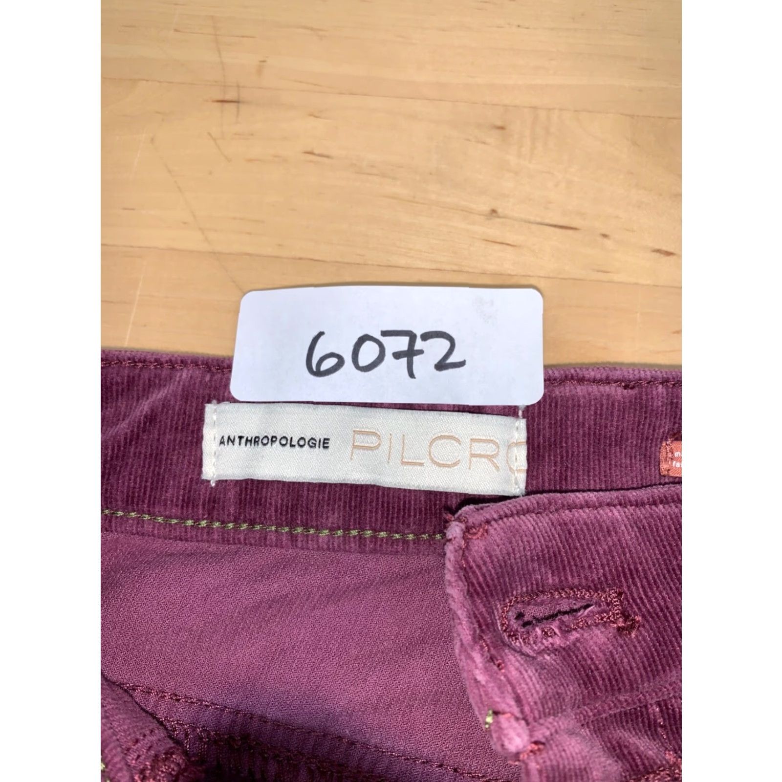 Vintage Pilcro High Rise Skinny Corduroy Pants 25 Pink Button Fly #6072 Pilcro Women Pants Slim Ankle Pink 25 Overall Size 42" / US 20 - 4 Thumbnail