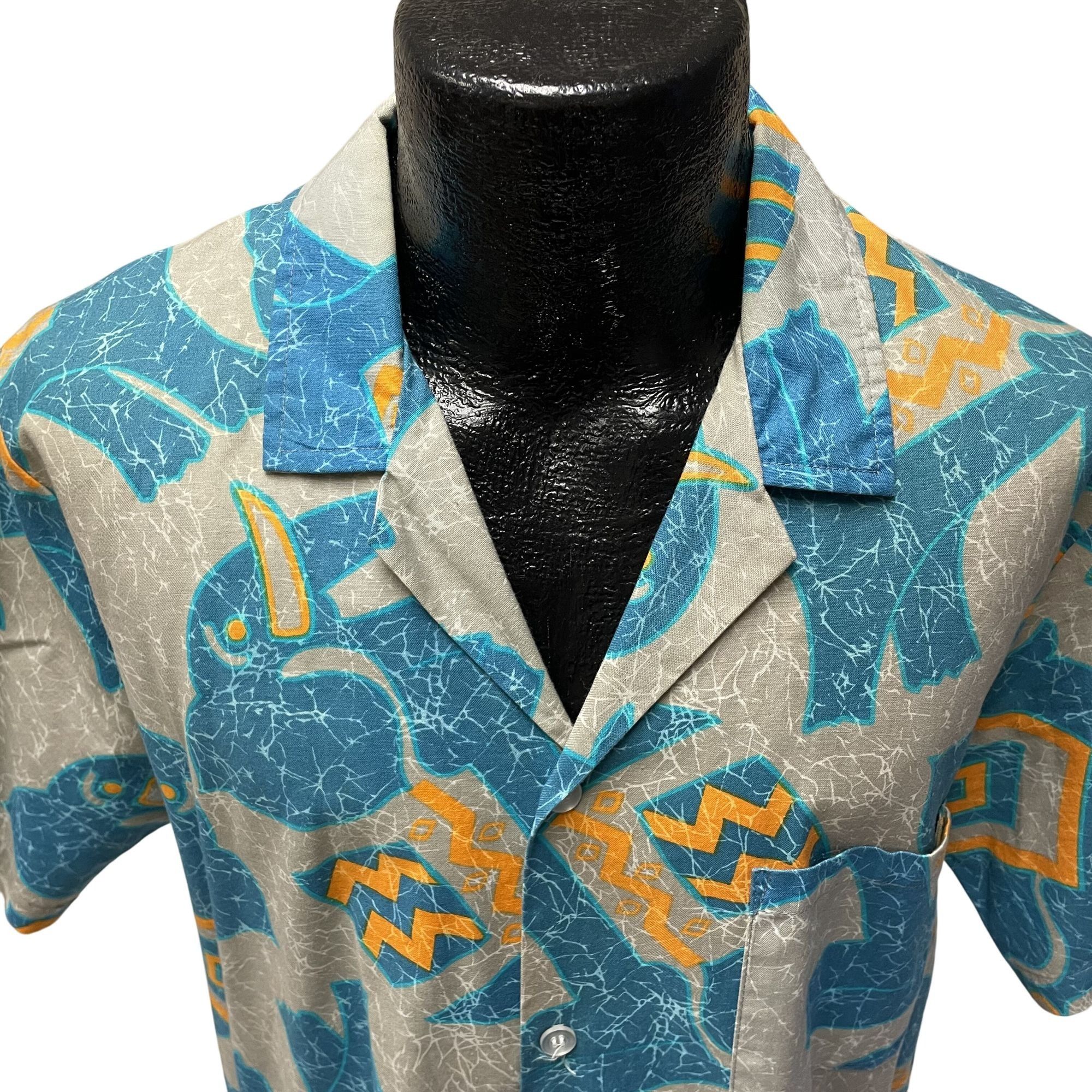 Other Vtg Club Arena ALL OVER PRINT Elephant Streetwear Shirt Size US M / EU 48-50 / 2 - 2 Thumbnail