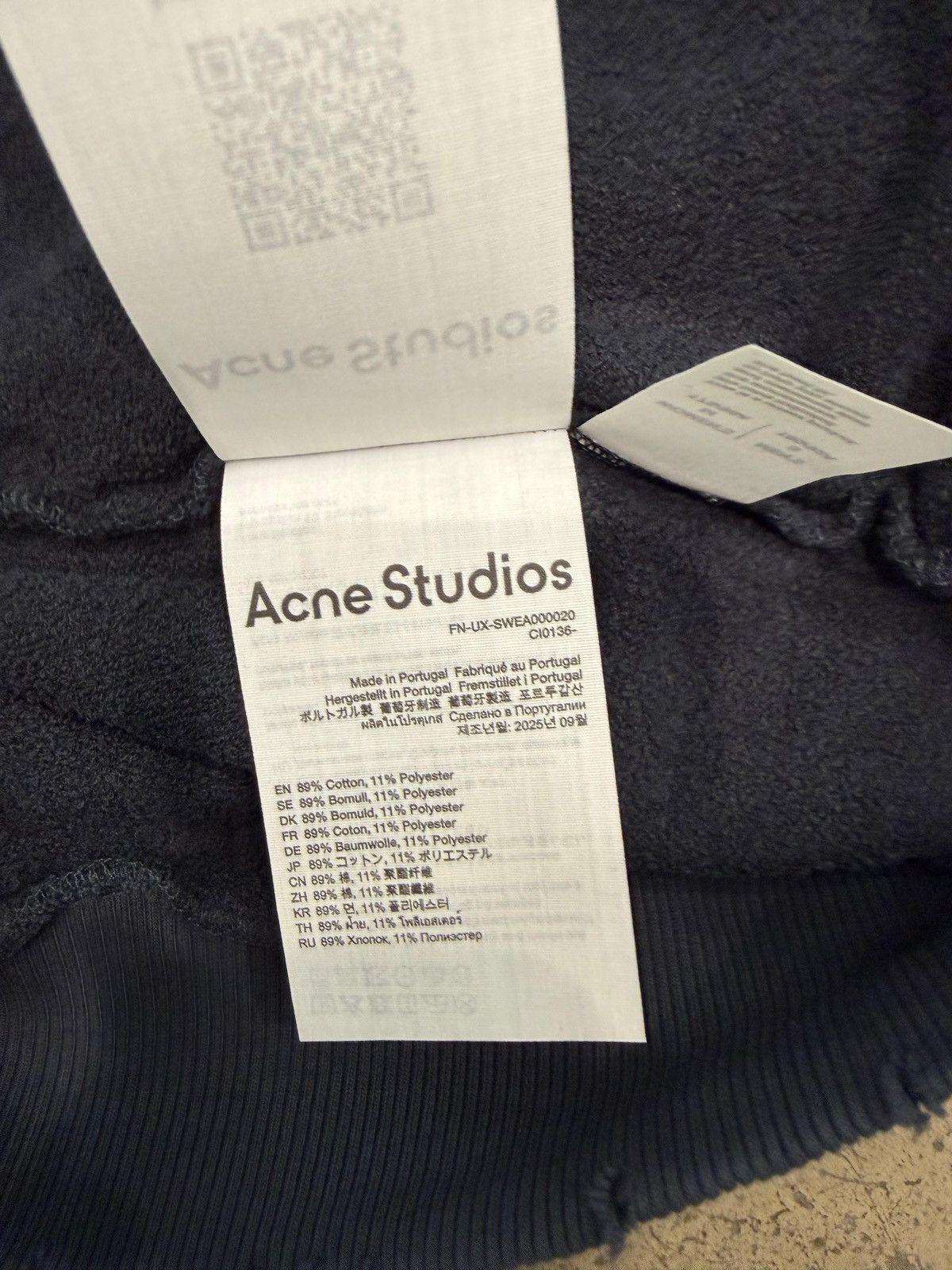 Acne Studios ACNE STUDIOS - Logo Hooded Sweater Black Size US S / EU 44-46 / 1 - 4 Thumbnail