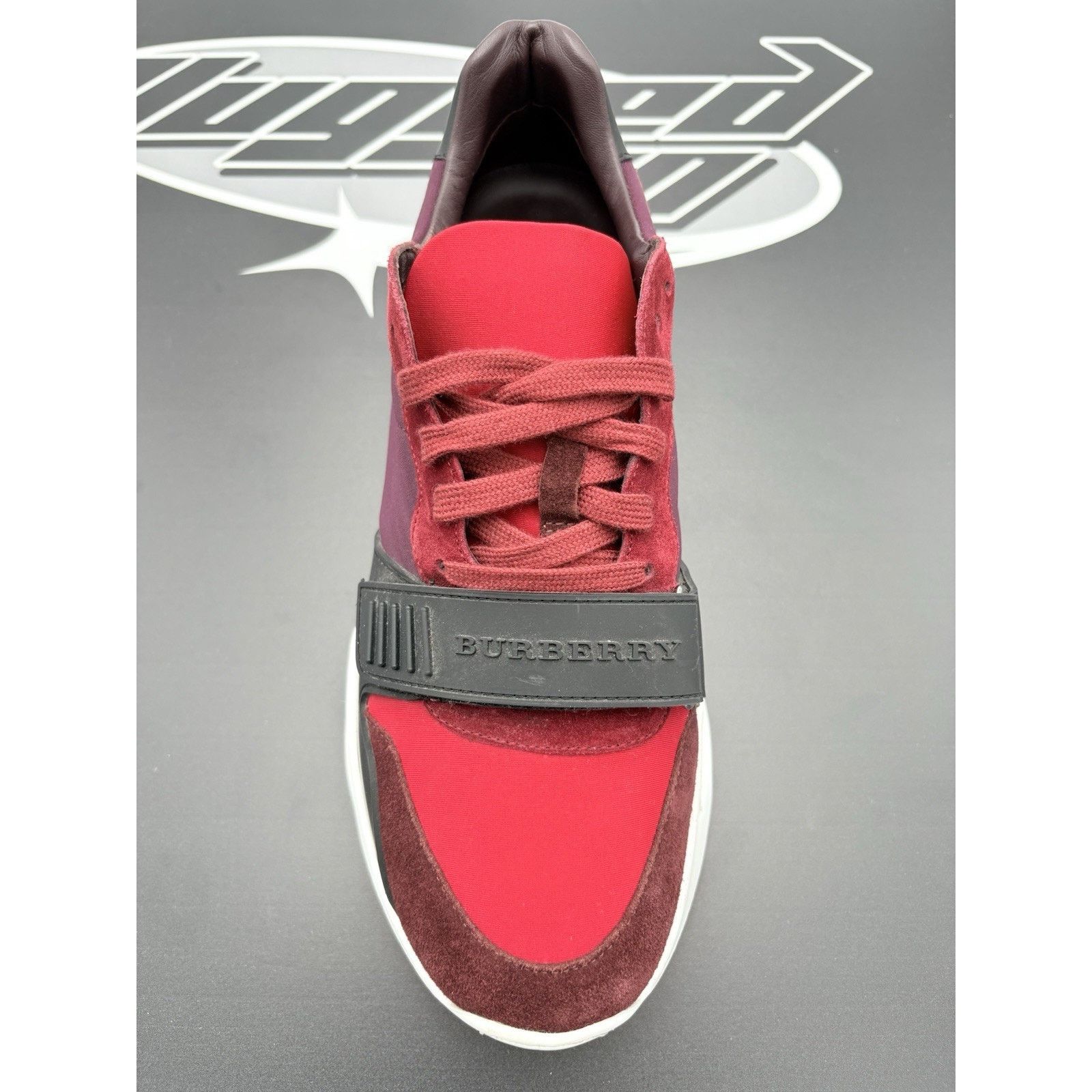 Burberry Burberry Regis Sneaker ' Red Black ' | GREAT CONDITION! Size US 10.5 / EU 43-44 - 5 Thumbnail