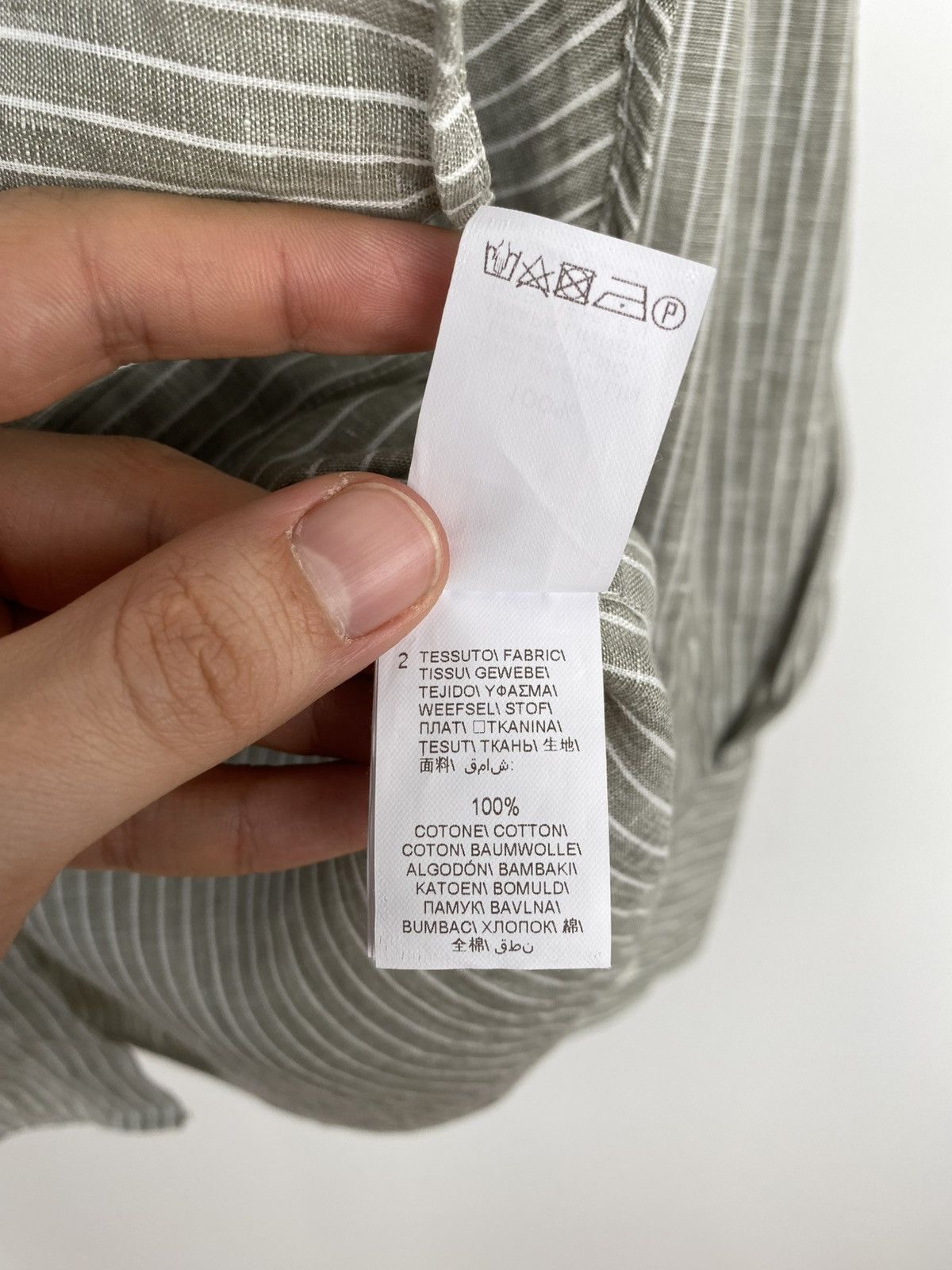 Brunello Cucinelli Brunello Cucinelli Linen Striped Shirt Size US XXL / EU 58 / 5 - 9 Thumbnail
