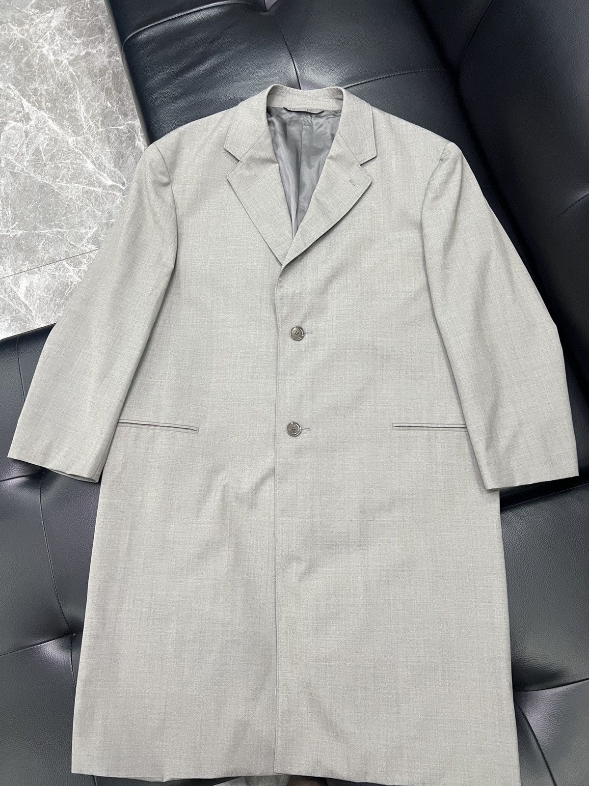 Lemaire Lemaire Structured Shoulder Wool Coat Size 42L - 5 Thumbnail