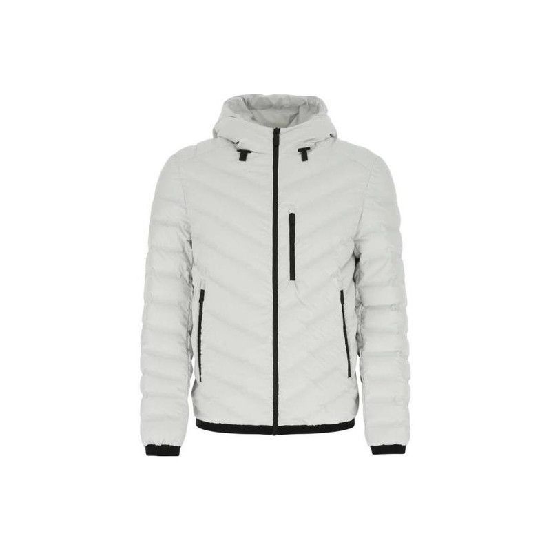 Prada Prada Men's Hooded Puffer Jacket in Ivory-2506 Size US M / EU 48-50 / 2 - 2 Thumbnail