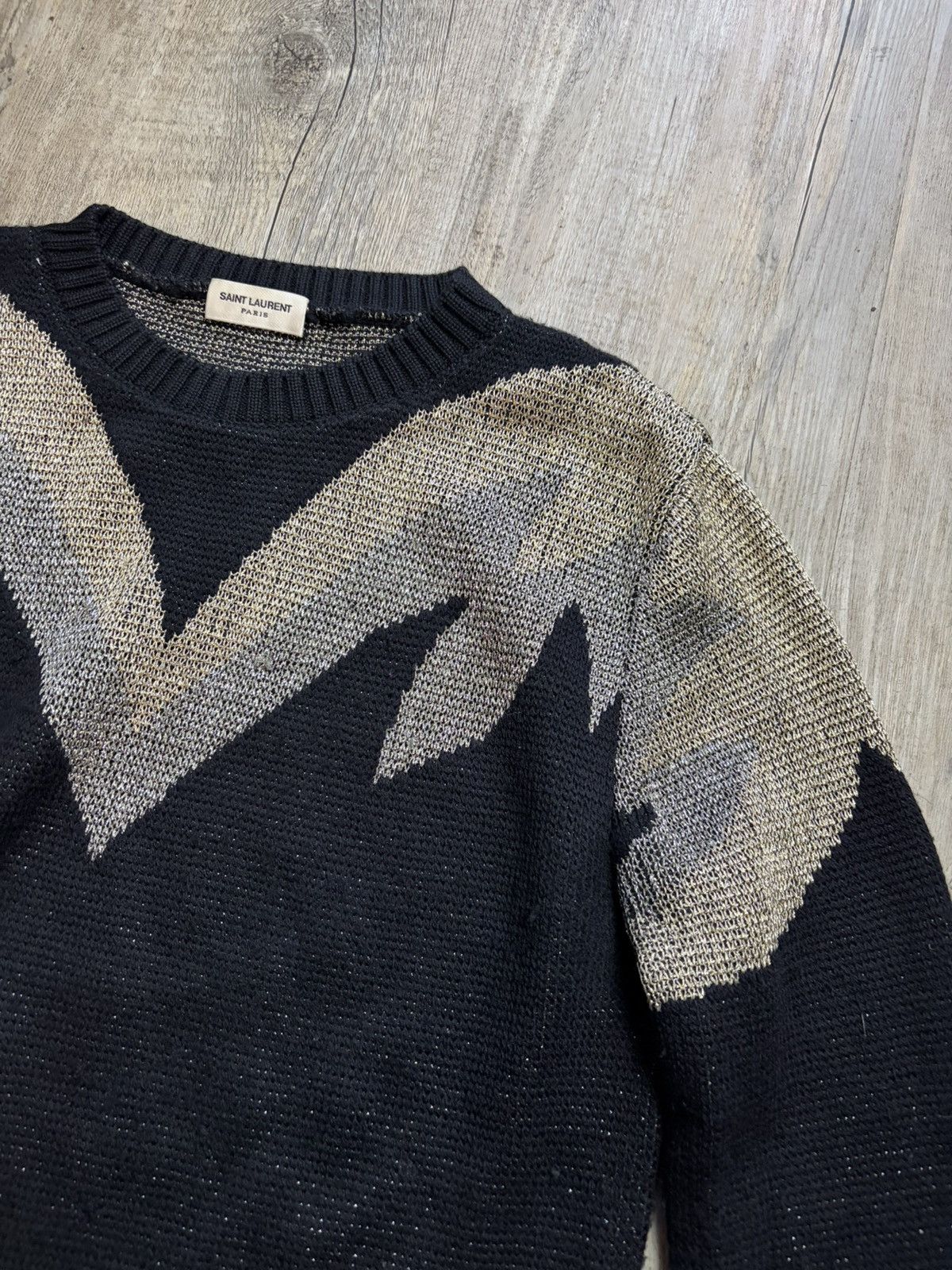 Saint Laurent Paris FW16 1/1 hedi sample knit sweater Size US XS / EU 42 / 0 - 4 Thumbnail