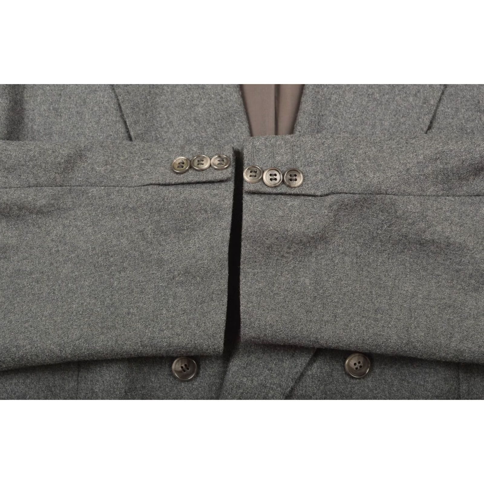 Yves Saint Laurent YSL Yves Saint Laurent Pour Homme Vintage Double-Breasted Wool Blazer Size R 52 Gray Wool Blazer Mens Vintage 52 Size 52R - 3 Thumbnail