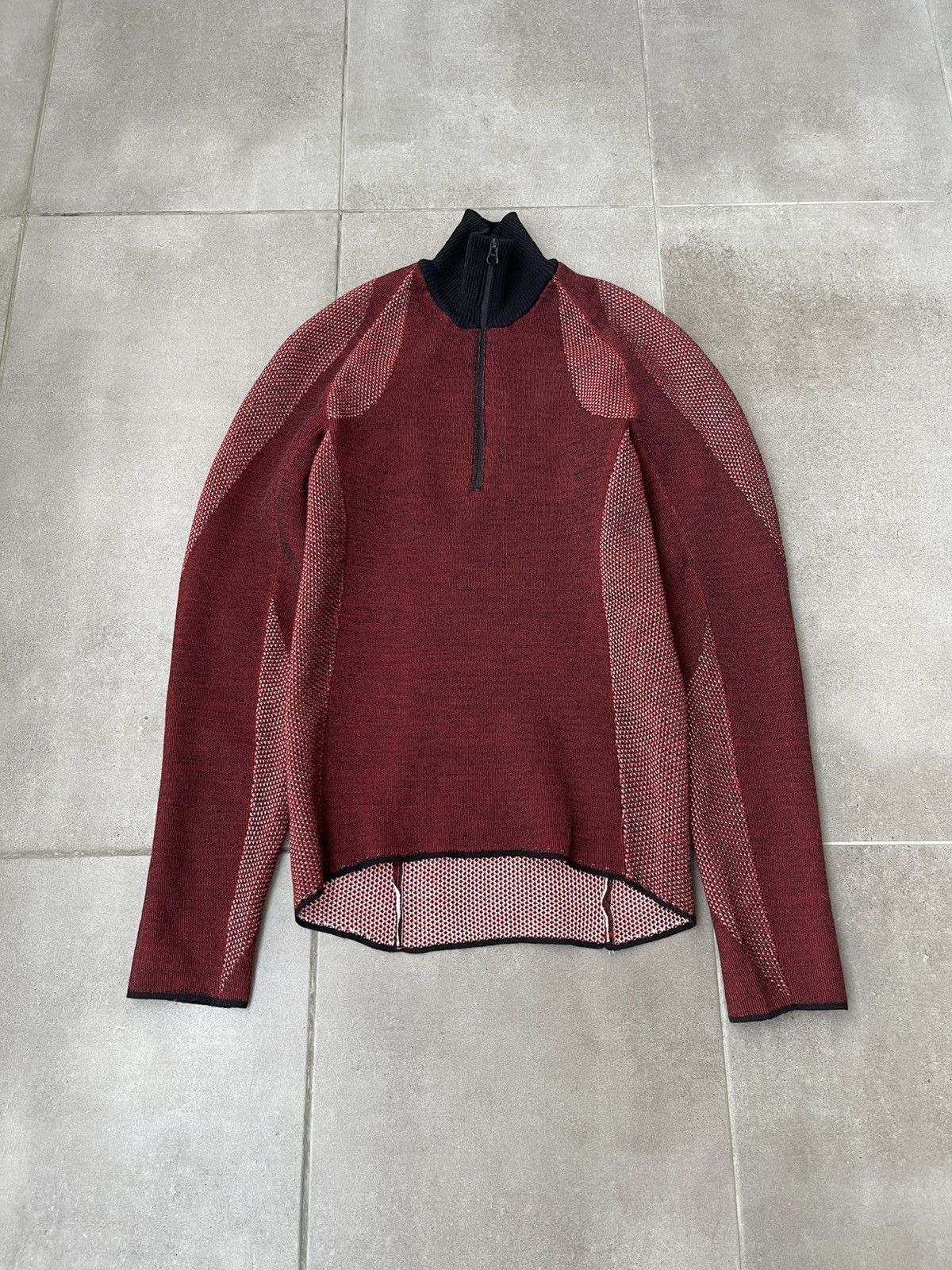 Saul Nash !DS! FW22 Saul Nash Red Open Knit Turtleneck Size US M / EU 48-50 / 2 - 7 Thumbnail
