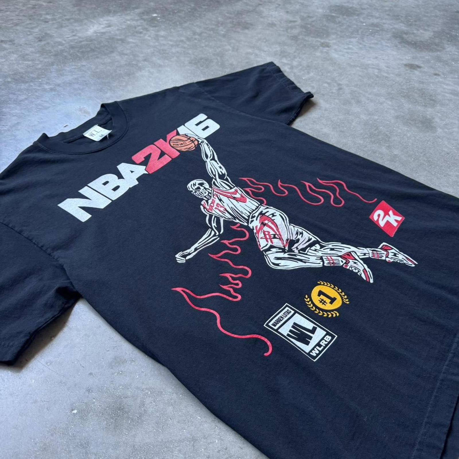 NBA Warren Lotas NBA2K16 Rockets Graphic T - Shirt Size US M / EU 48-50 / 2 - 3 Thumbnail
