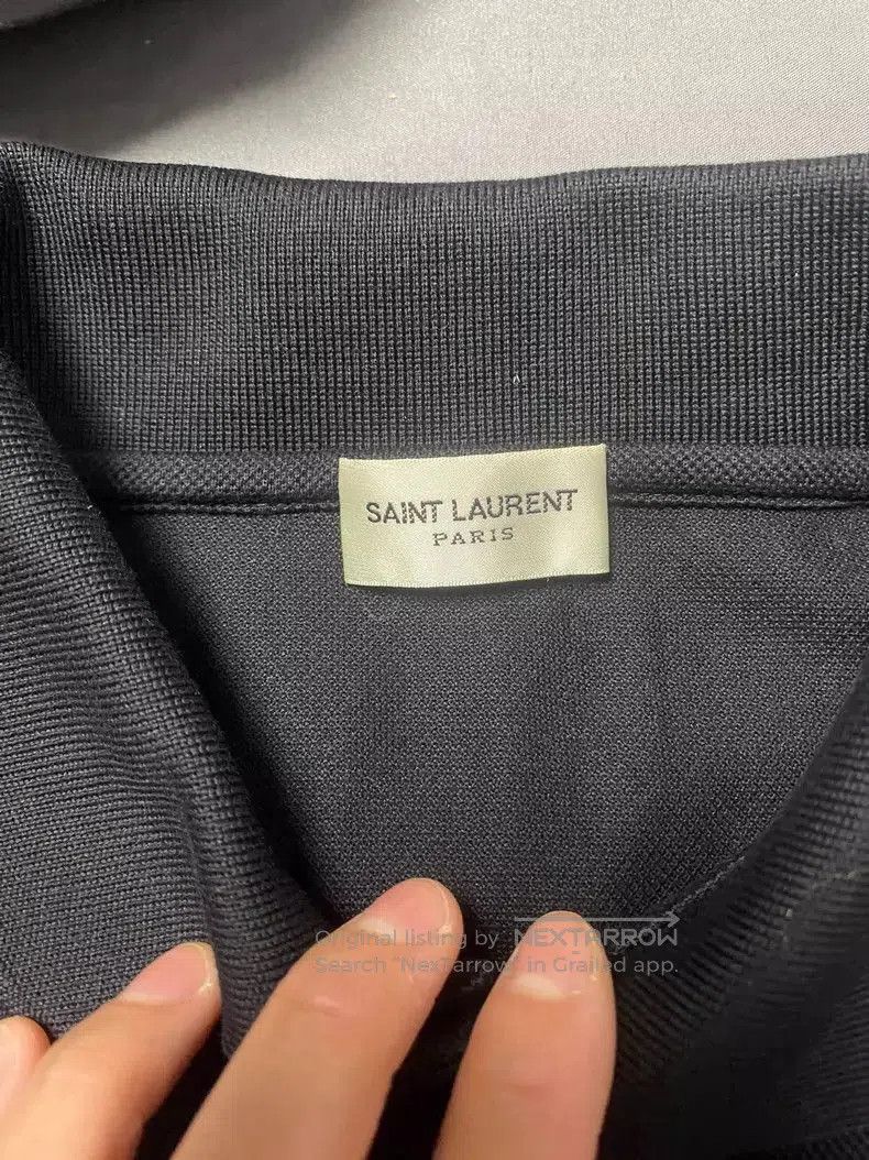 Yves Saint Laurent YSL Men's Short Sleeve Polo Shirt. Size US S / EU 44-46 / 1 - 2 Thumbnail