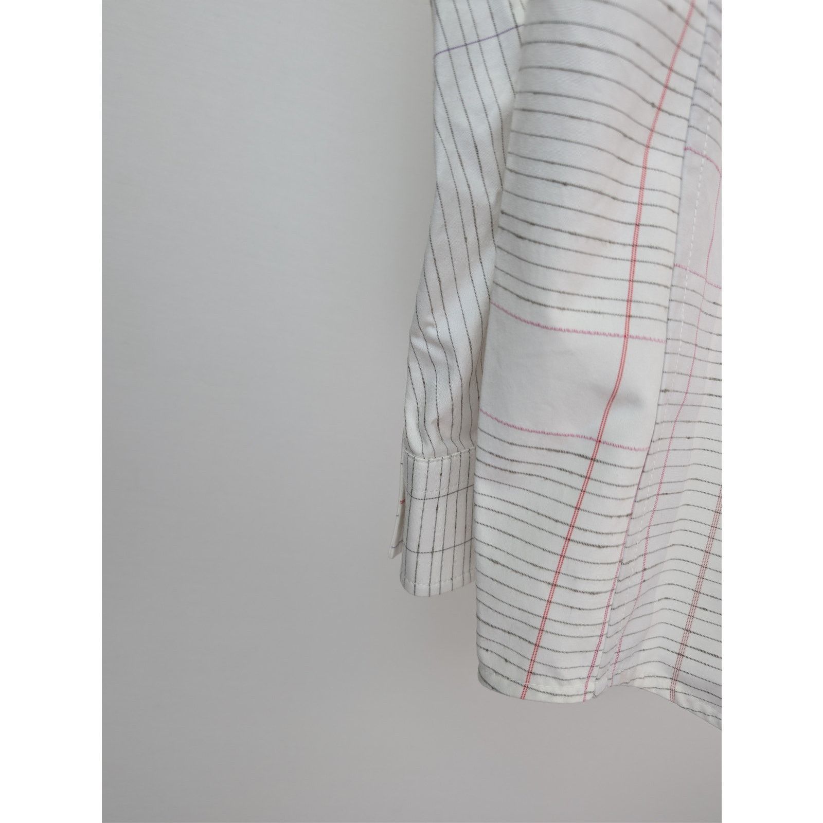 Bottega Veneta o1rshd1 Multicolor Notebook Cotton Shirt in Off White / Pink Size US S / EU 44-46 / 1 - 15 Thumbnail