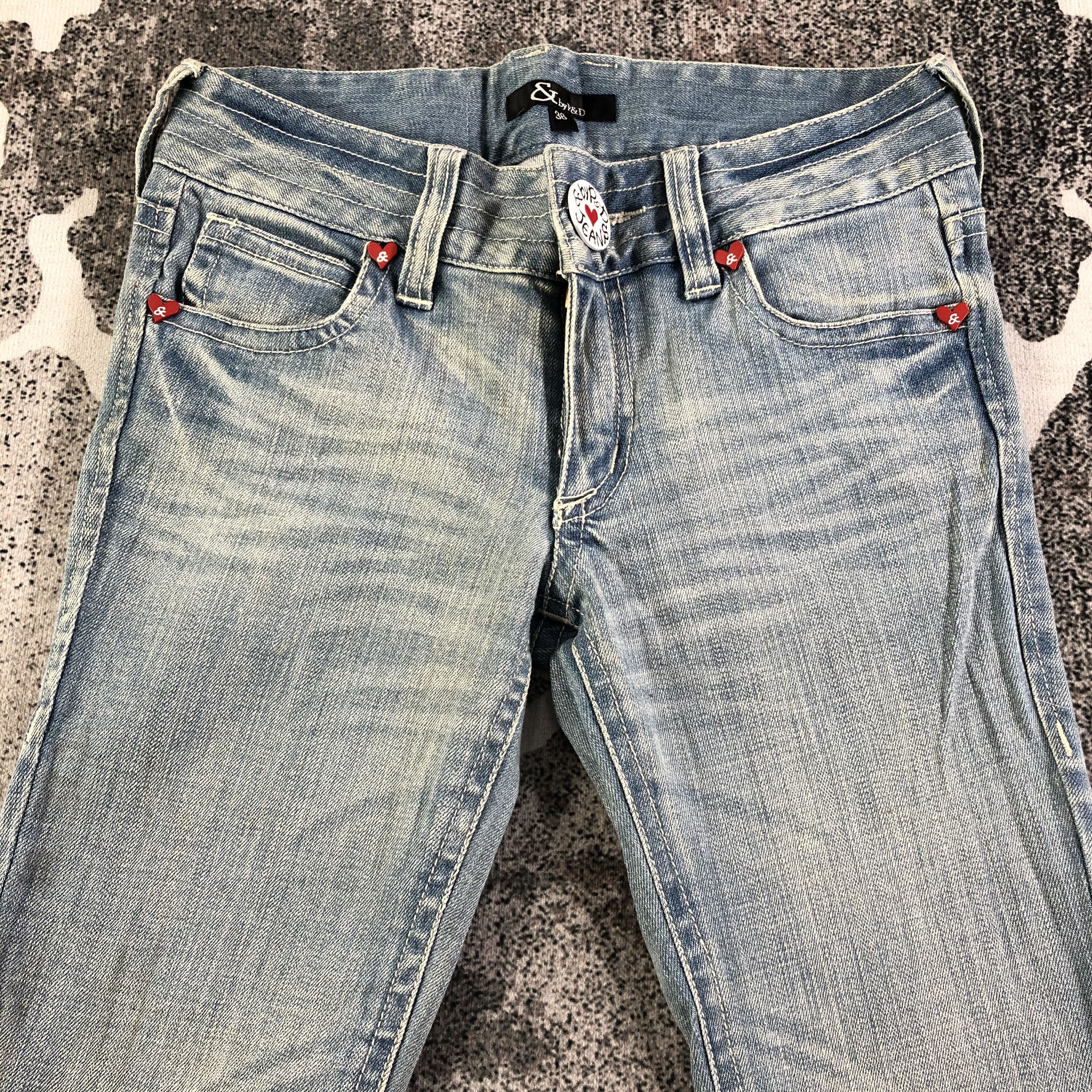 Japanese Brand Japanese Brand Medium Wash Flared Jeans KJ2068 Size 29" - 3 Thumbnail