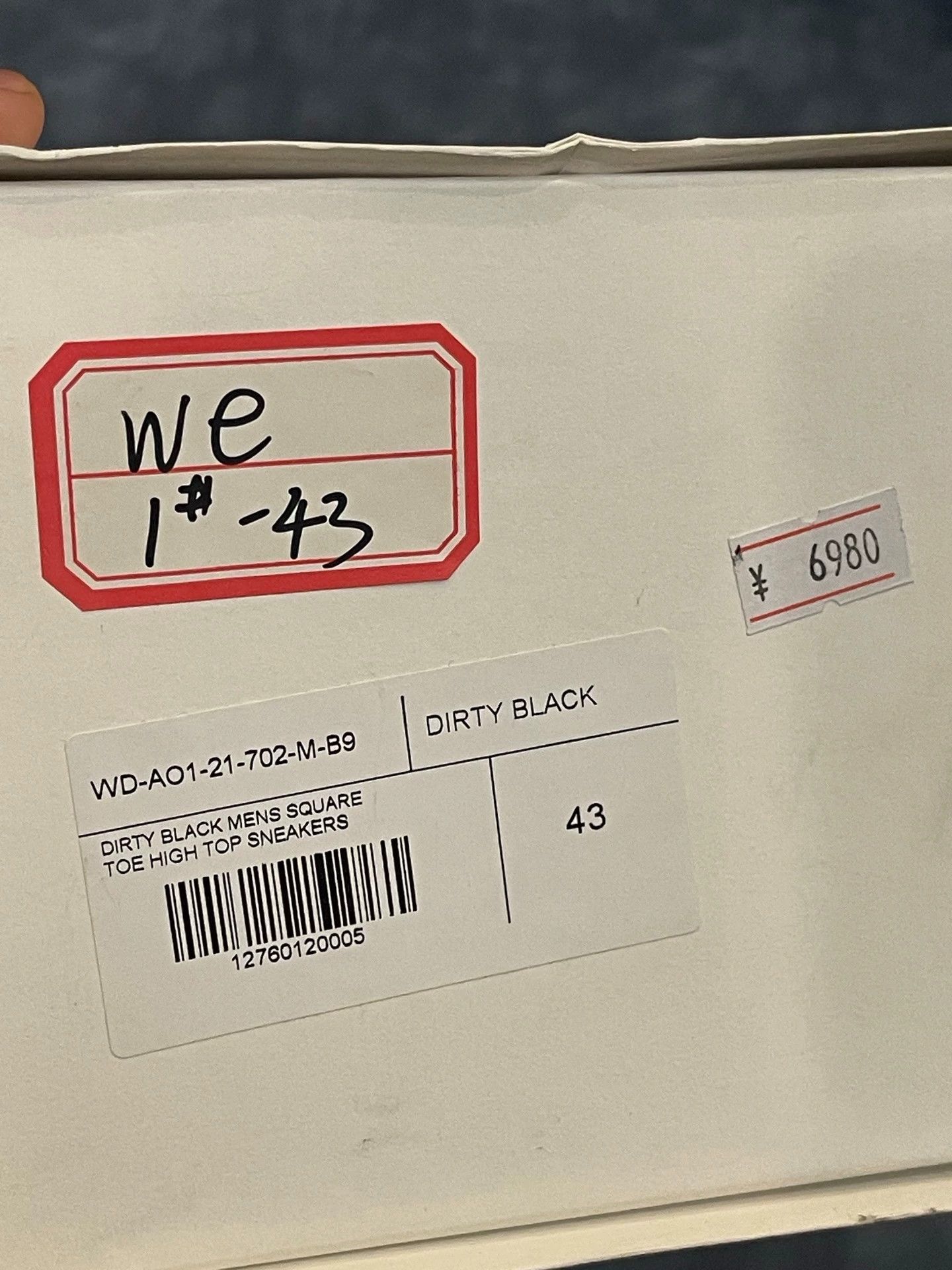WE11DONE We11done Distressed Canvas Square Toe Mid-Top Sneaker 43 Size US 10 / EU 43 - 7 Thumbnail