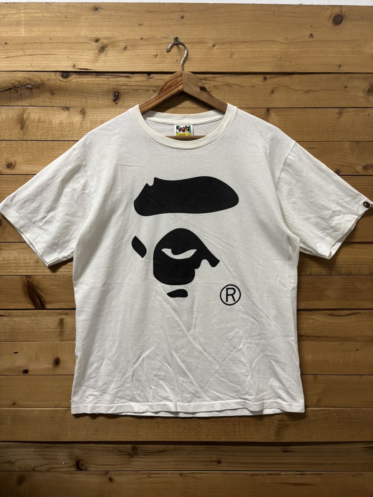 Bape Vintage a bathing ape big face tshirt Size US L / EU 52-54 / 3 - 1 Thumbnail