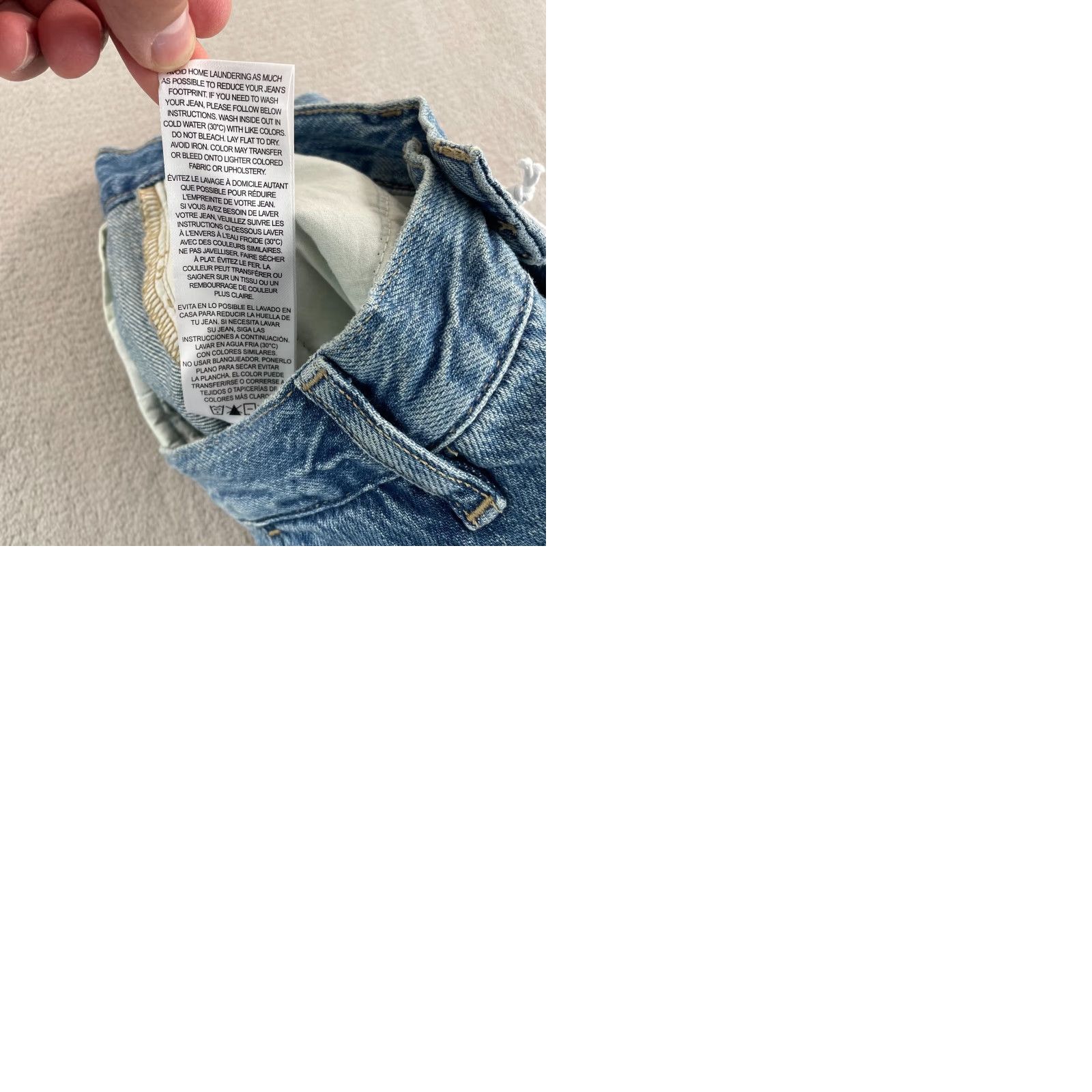 Frame FRAME Extra Wide Leg Jeans Women 25 in Seraphina Blue Designer NWT Jeans Wide-Leg Womens 25 in Blue Size 42" / US 20 - 9 Thumbnail