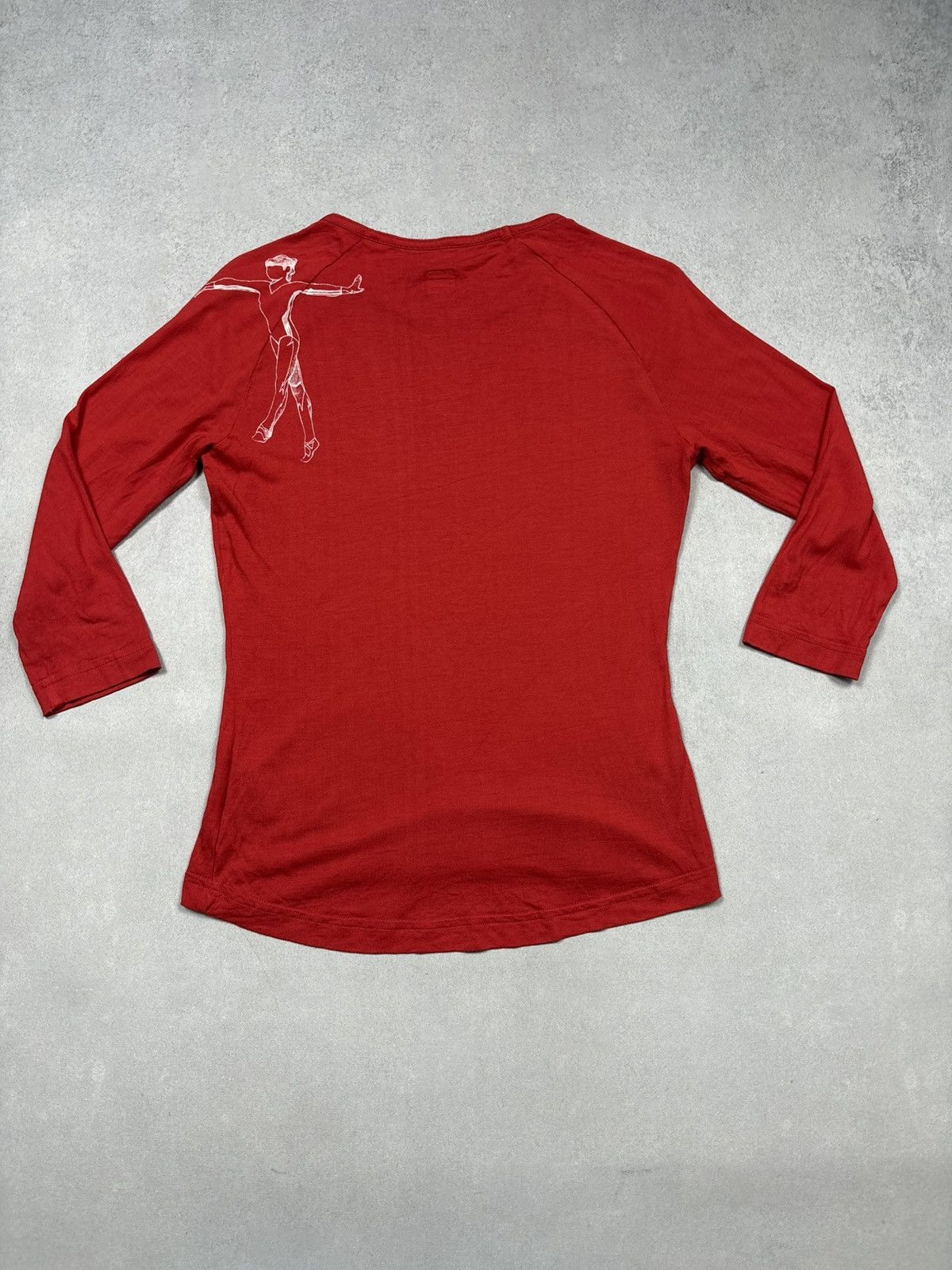 Adidas Vintage 00s Adidas Graphic Ballet Dancer 3/4 Sleeve Y2K ART Size M / US 6-8 / IT 42-44 - 2 Thumbnail
