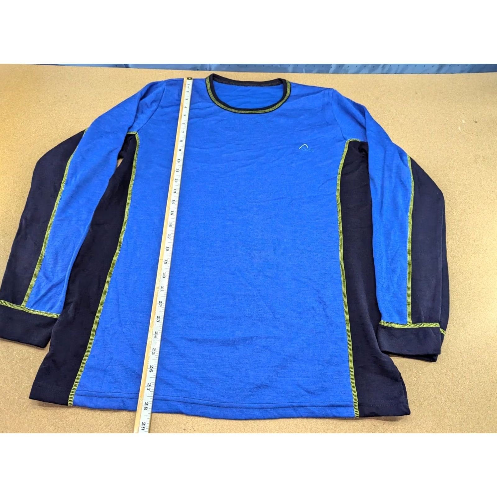 Vintage Varde Base Layer Shirt Mens XL Merino Wool Blend Ski Outdoor Sport Thermal Shirt Size US XL / EU 56 / 4 - 4 Thumbnail