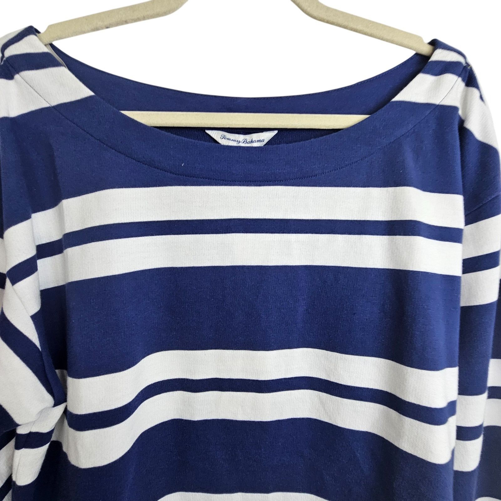 Tommy Bahama Tommy Bahama Womens French Terrace Striped Top Sz L Nautical Size L / US 10 / IT 46 - 3 Thumbnail