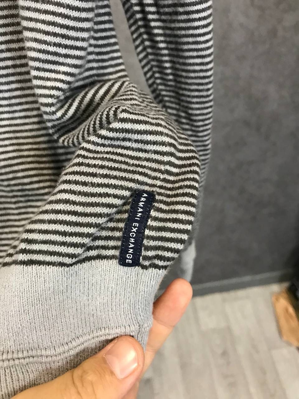 Armani Armani Exchange cashmere designer striped sweater Size US XL / EU 56 / 4 - 4 Thumbnail