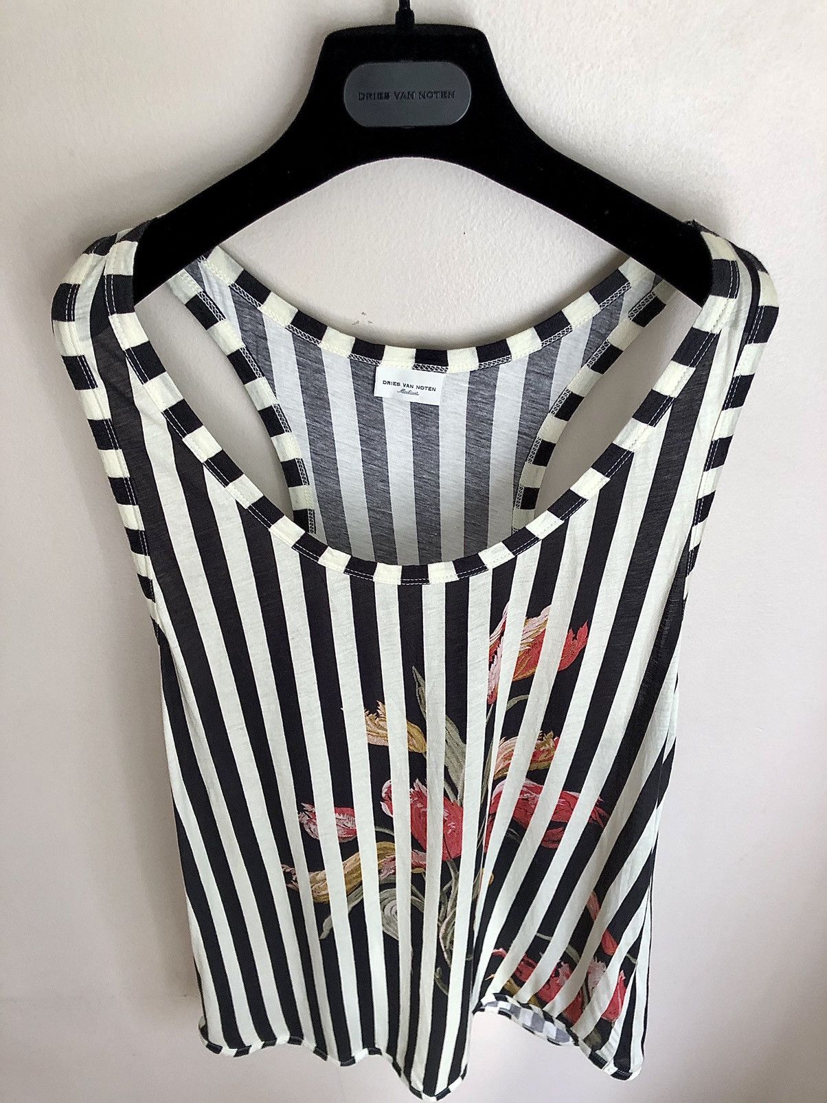 Dries Van Noten Dries Van Noten Oversized Striped Tulip Tank Size US S / EU 44-46 / 1 - 11 Thumbnail