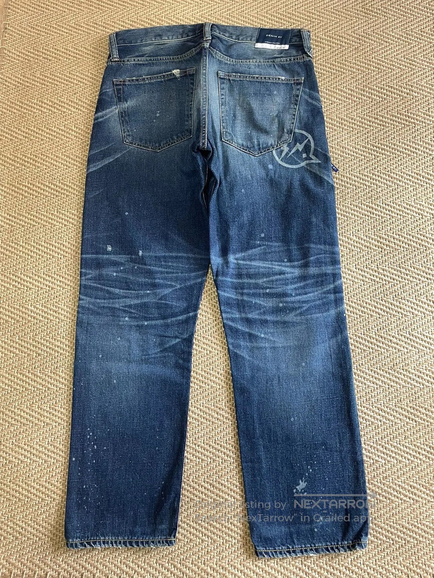 denim by vanquish & fragment electric pants.