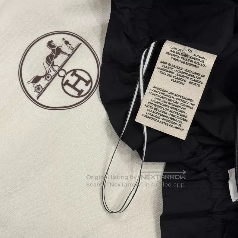 Hermes Hermes Black Flower Bud Leather Short Pants Size 25" / US 0 / IT 36 - 5 Thumbnail