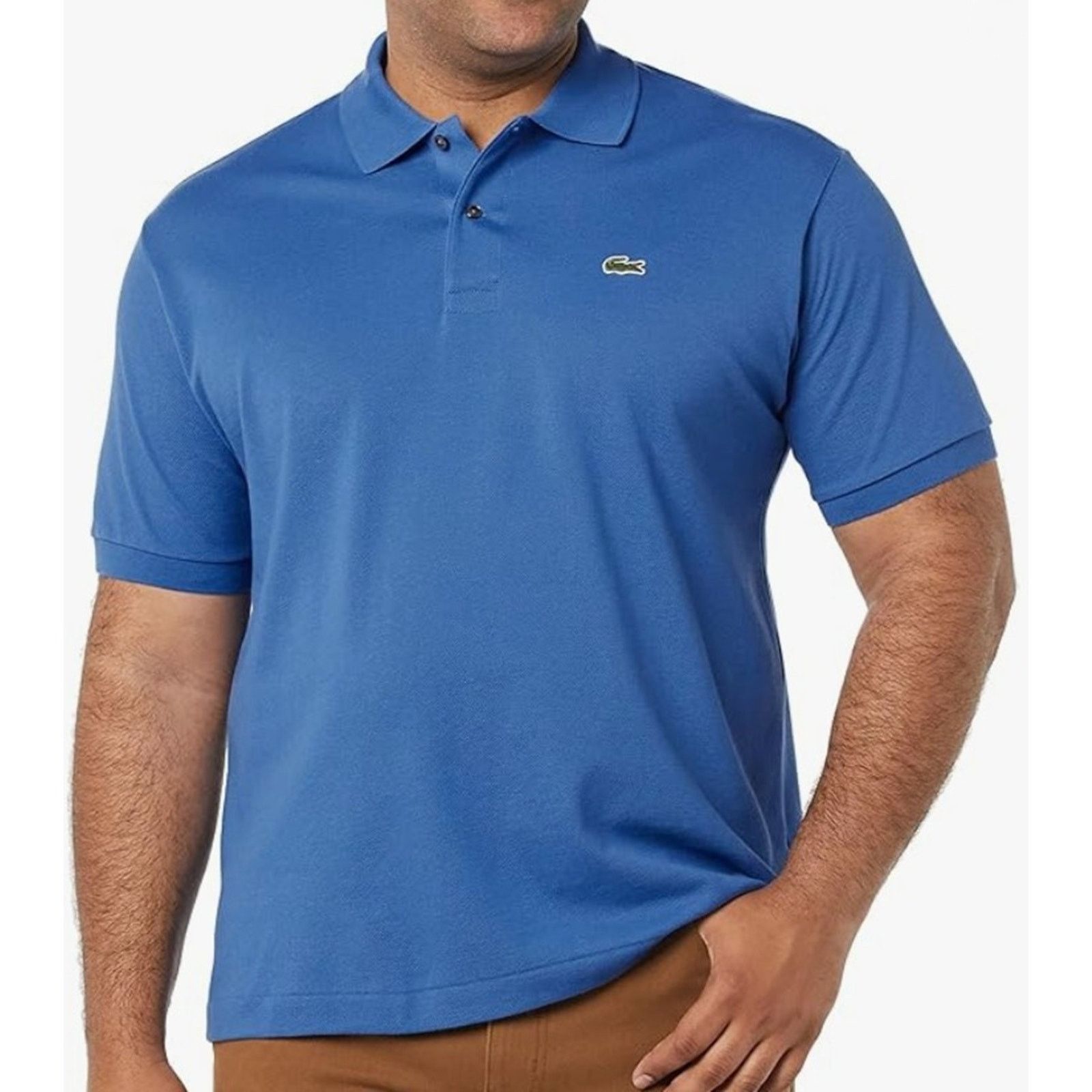 Lacoste Lacoste Mens Legacy Short L.1212 Pique Polo Shirt V Blue XL Size US XL / EU 56 / 4 - 1 Thumbnail