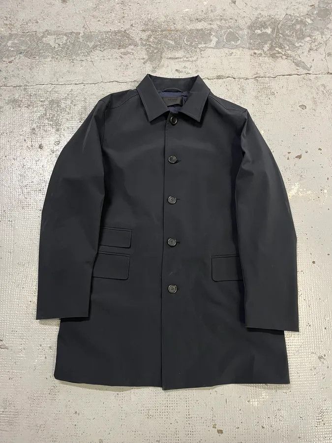 Prada 2000s Prada Navy Long Classy Jacket Size US L / EU 52-54 / 3 - 4 Thumbnail