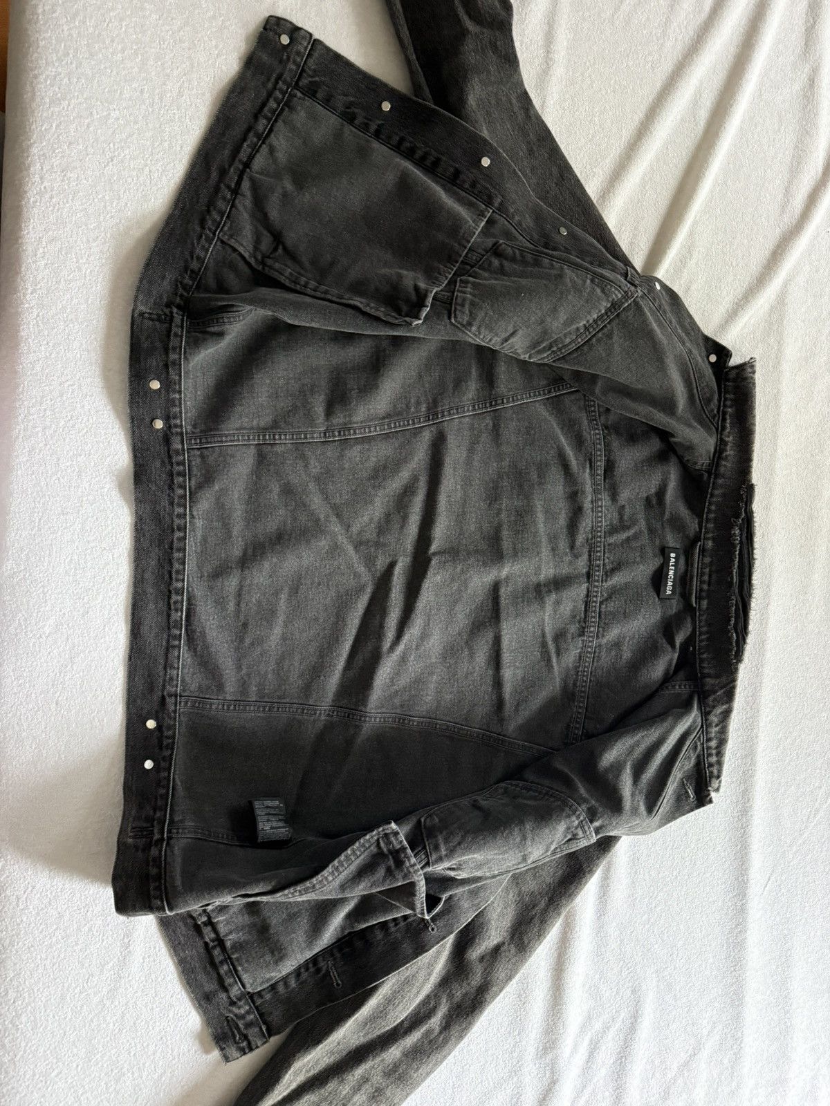 Balenciaga Balenciaga logo denim jacket Size US S / EU 44-46 / 1 - 3 Thumbnail