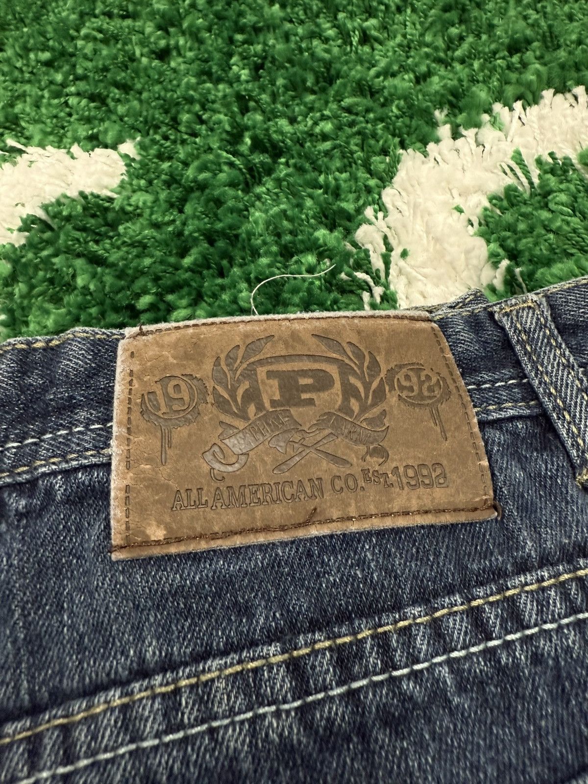 Phat Farm Vintage Phat Farm Y2K 90s Logo Patch Denim Jeans 28 Size US 28 / EU 44 - 7 Thumbnail