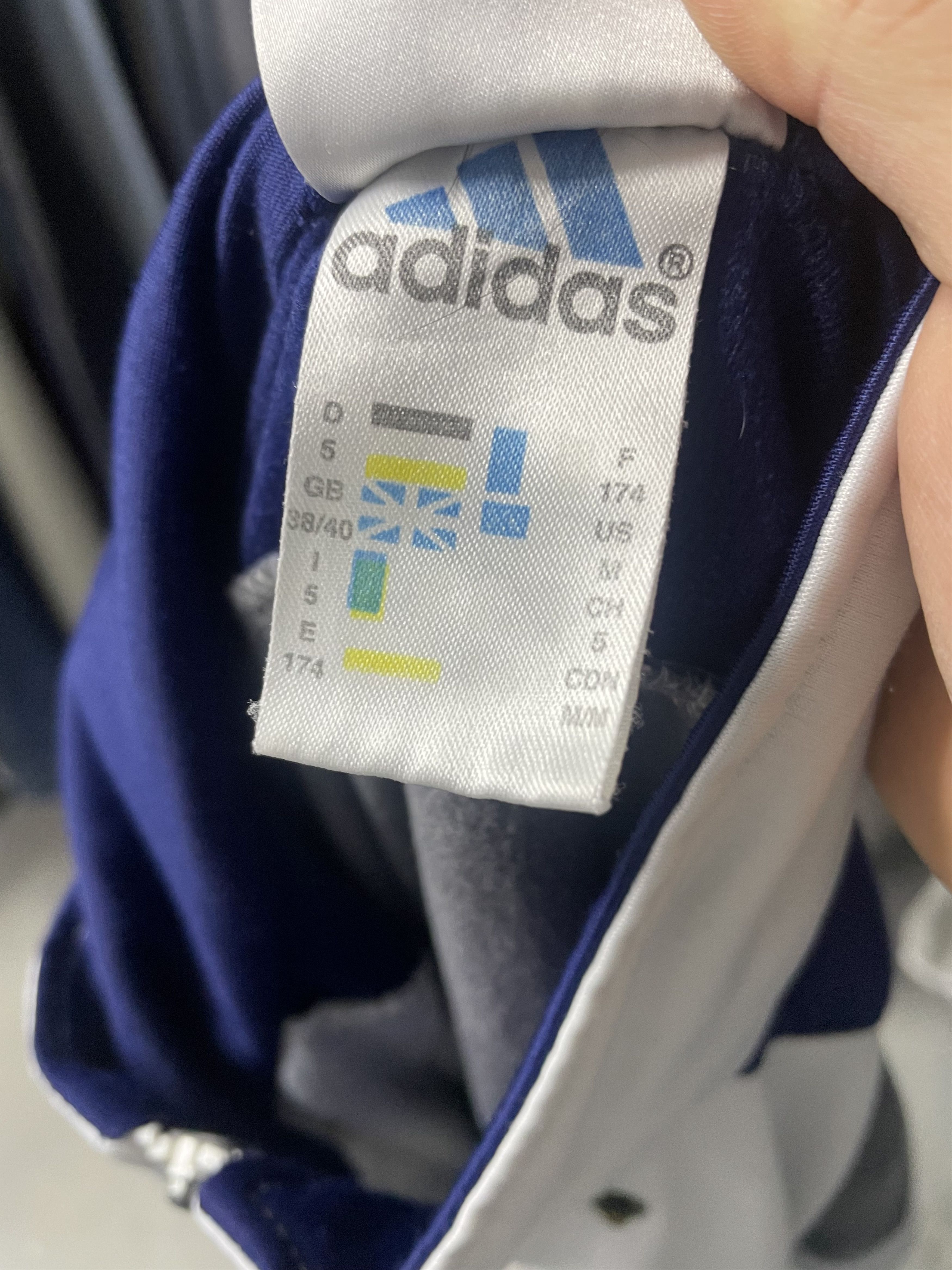 Adidas Vintage Adidas Track Jacket White Blue Grey Size US M / EU 48-50 / 2 - 6 Thumbnail