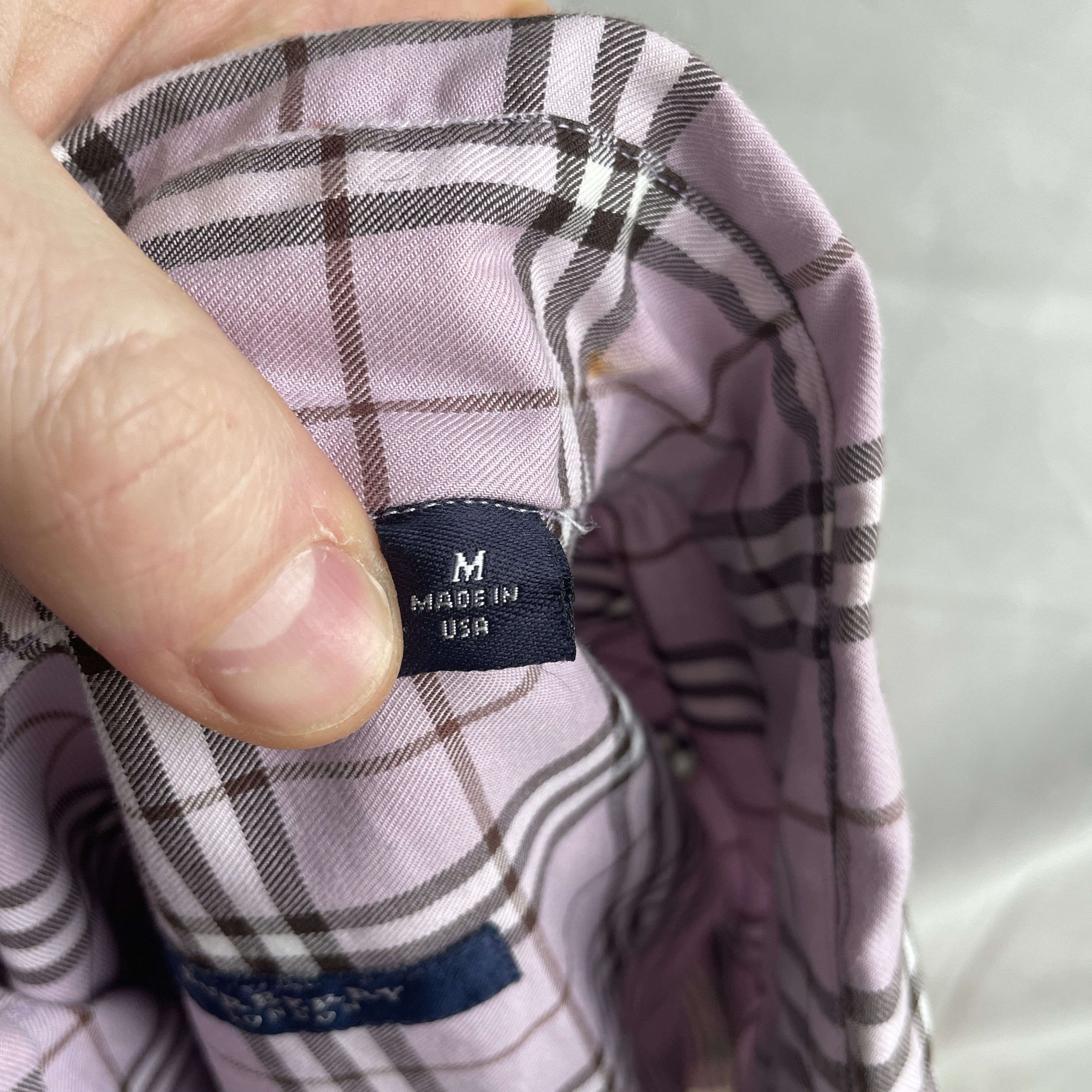 Burberry Burberry Vintage Nova Check Pink Made in USA Shirt Size US M / EU 48-50 / 2 - 10 Thumbnail