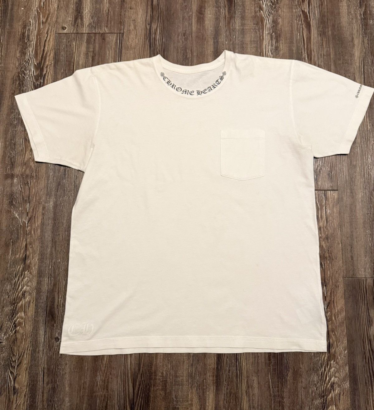 Chrome Hearts CHROME HEARTS NECK LOGO TEE Size US XL / EU 56 / 4 - 1 Thumbnail