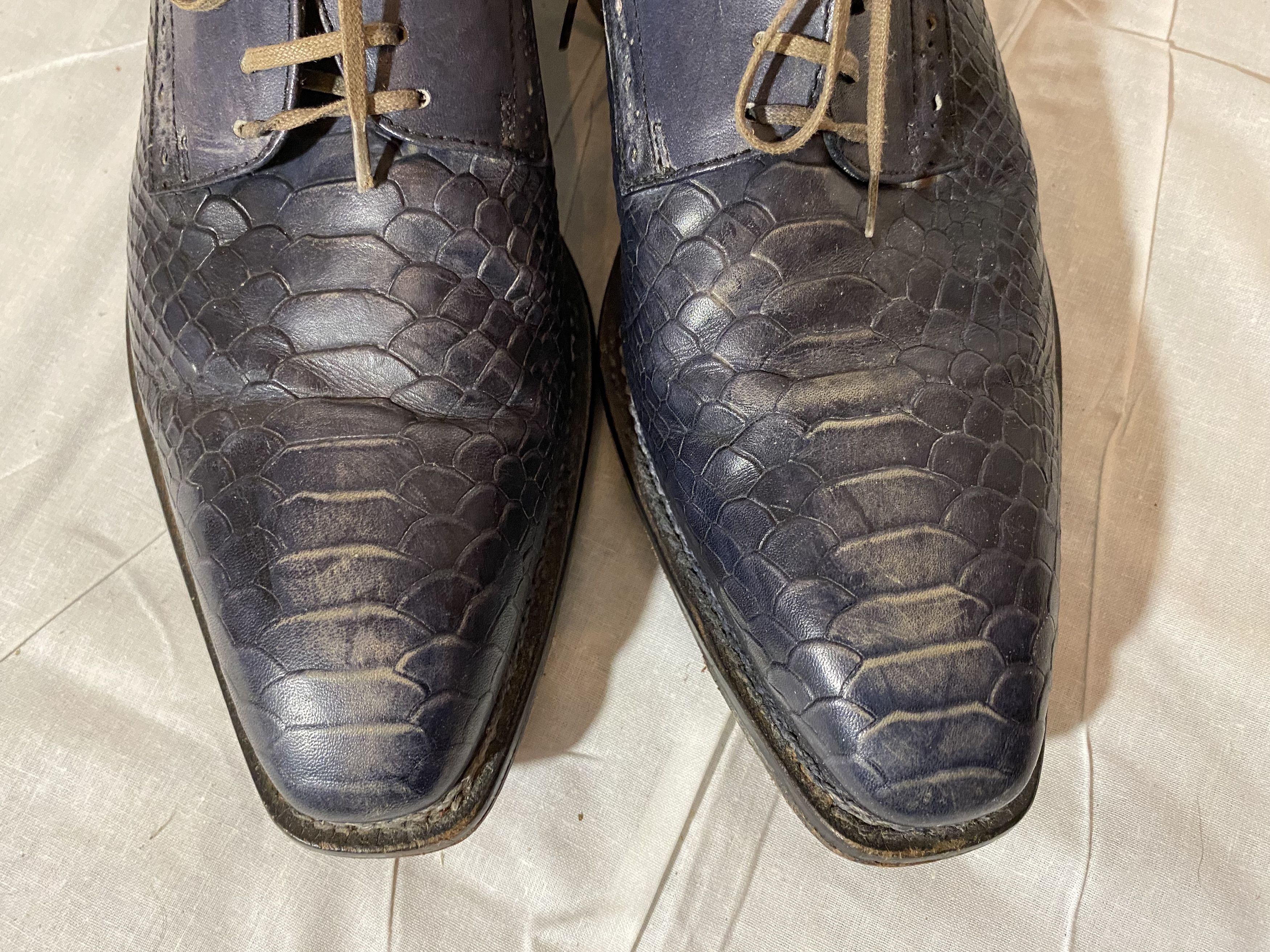 Vintage Designer Shoes Python By Konstantin Starke New York Size US 8.5 / EU 41-42 - 7 Thumbnail