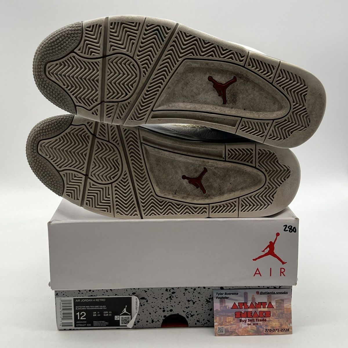 Jordan Brand Air Jordan 4 white Oreo Size US 12 / EU 45 - 8 Thumbnail