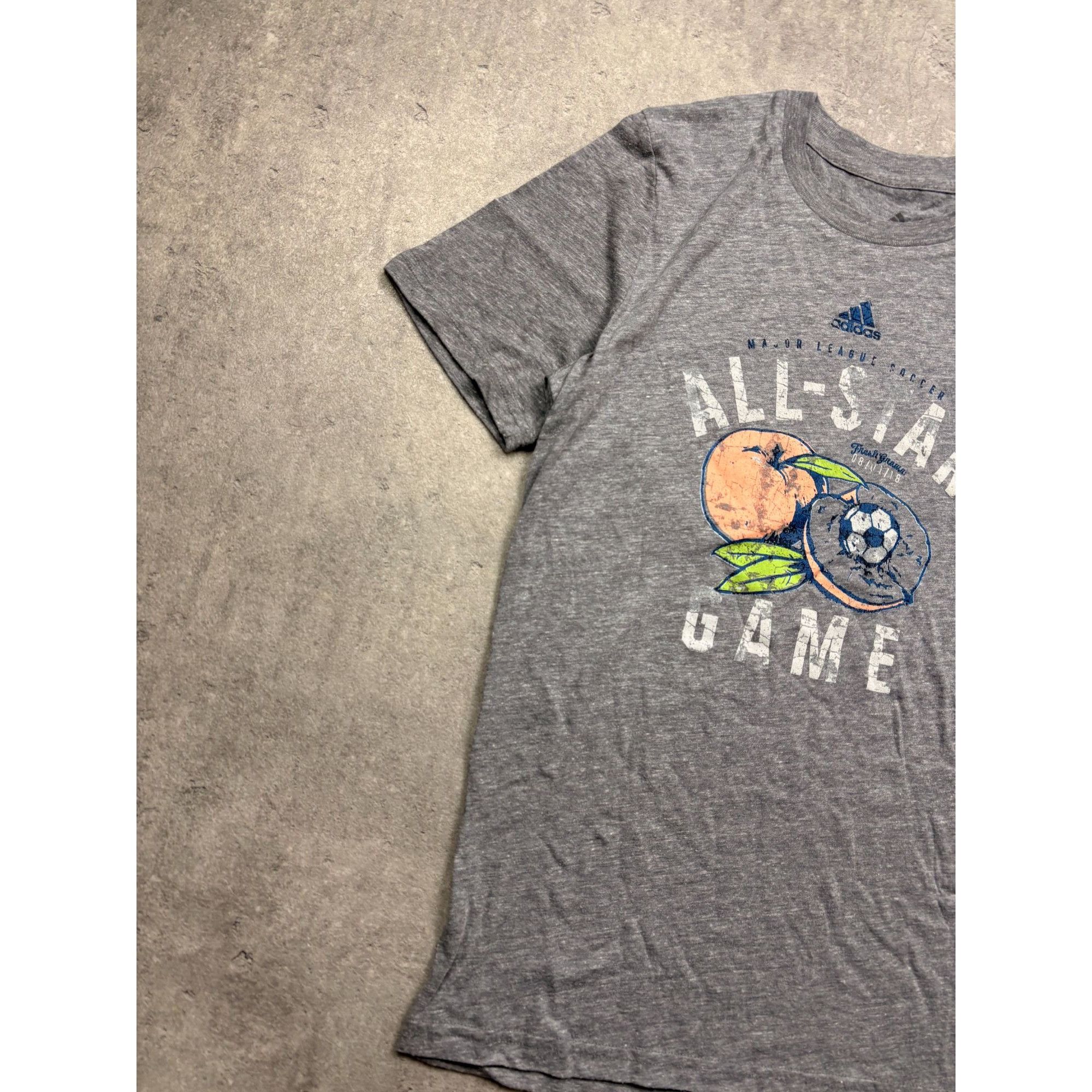 Adidas Adidas MLS All-Star Game Heather Gray Youth T-Shirt Size S S Size US S / EU 44-46 / 1 - 9 Thumbnail