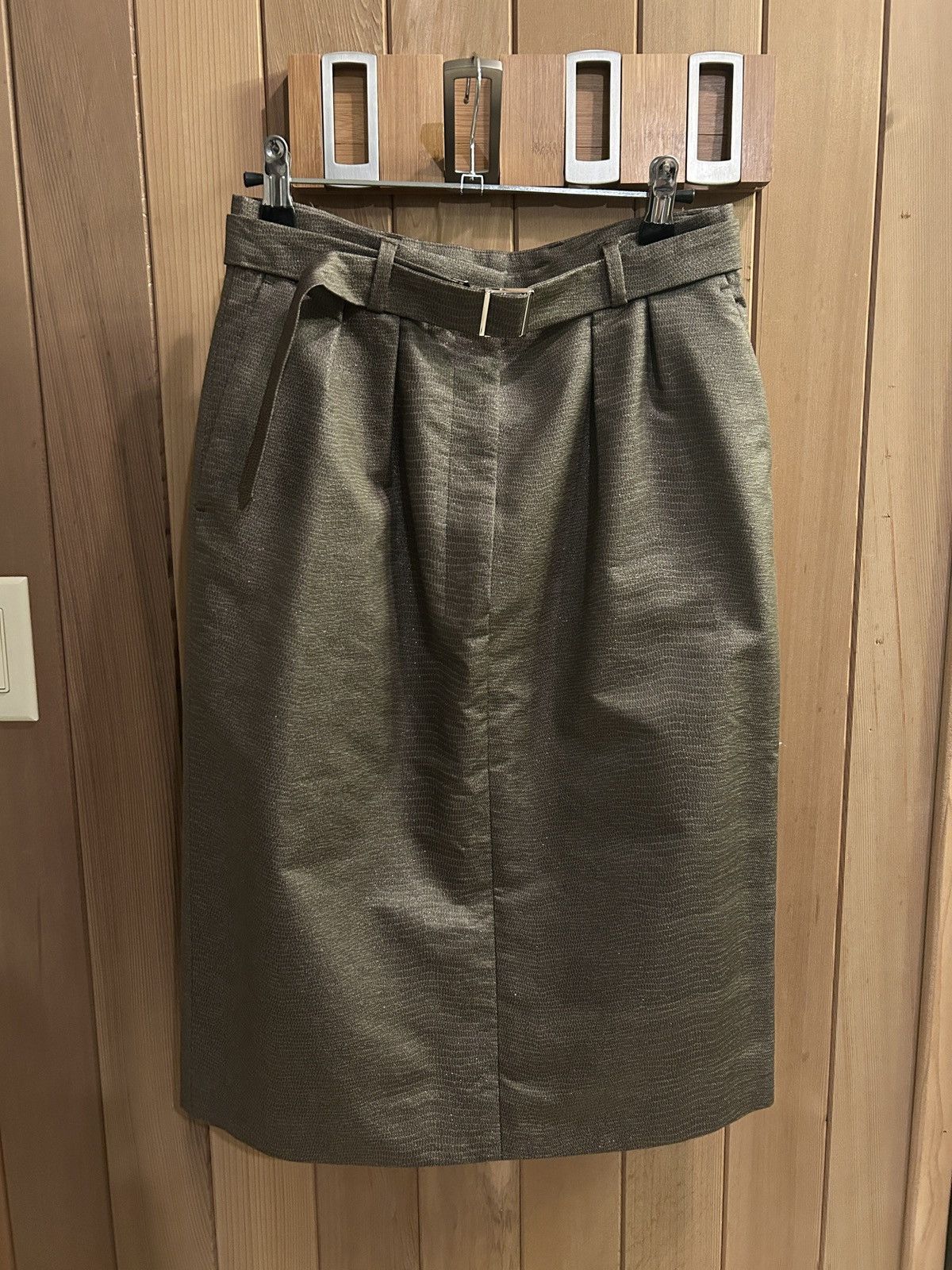 Vintage × Yves Saint Laurent Vintage YSL Jaquard Skirt Size 27" / US 4 / IT 40 - 1 Thumbnail