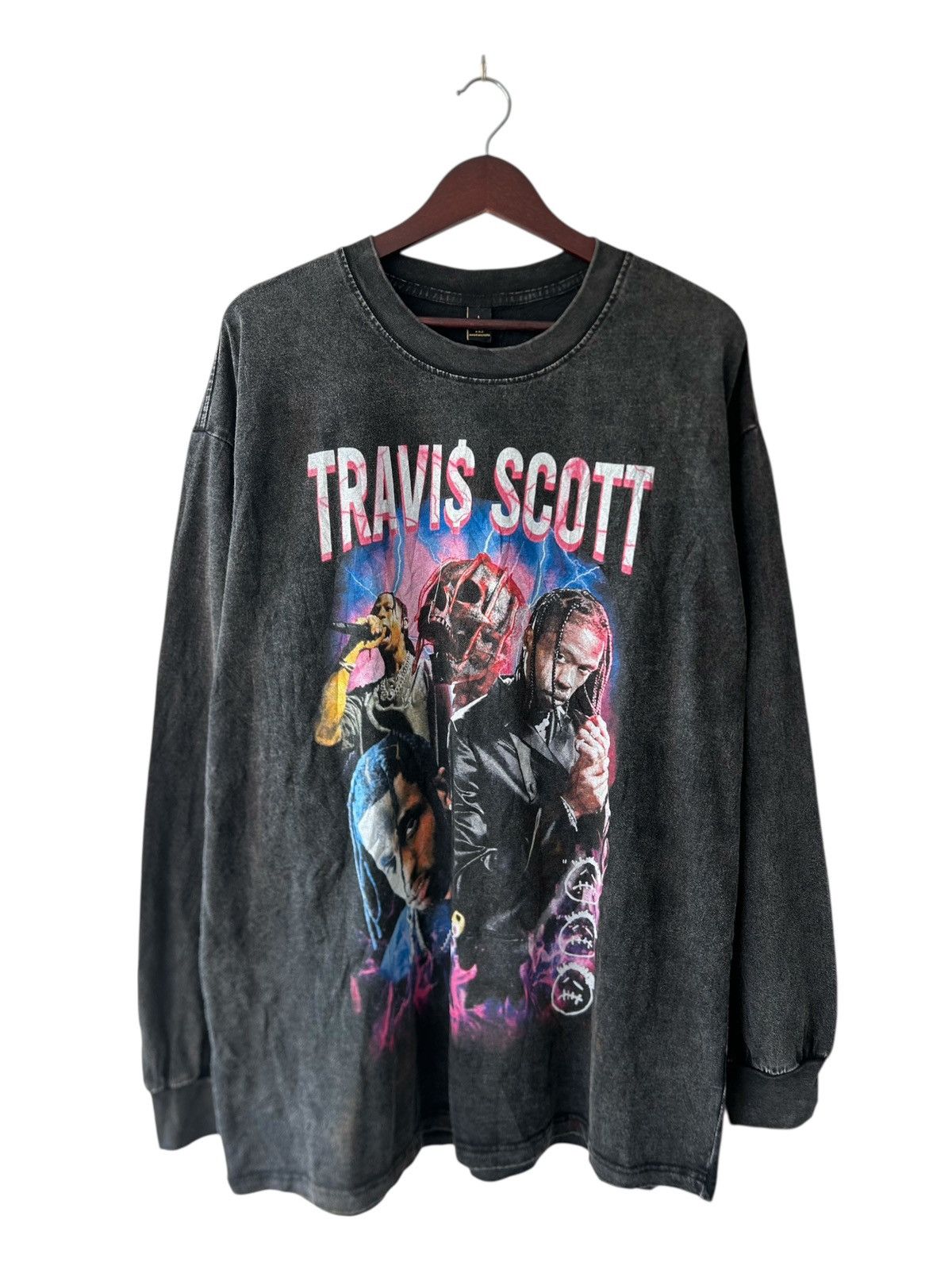 Rap Tees Travis Scott Sunfaded Raptees Tee Size US L / EU 52-54 / 3 - 2 Thumbnail