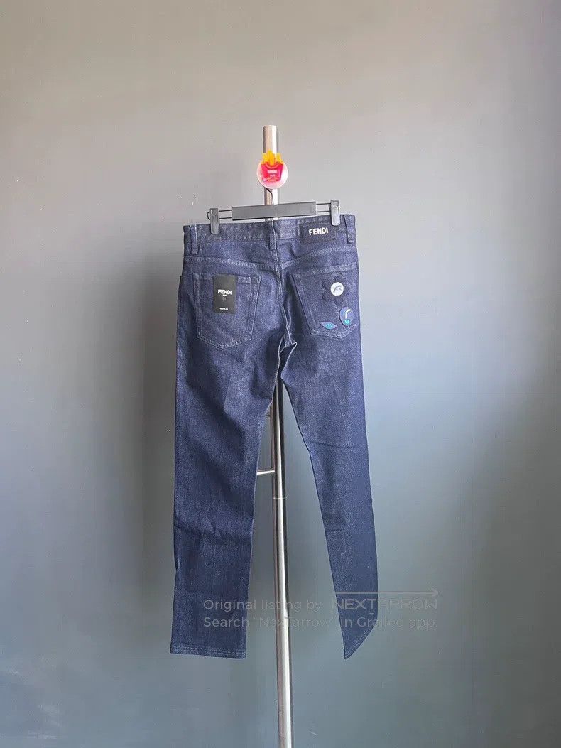 Fendi Fendi Jigsaw embroidery pattern jeans Size US 32 / EU 48 - 2 Thumbnail
