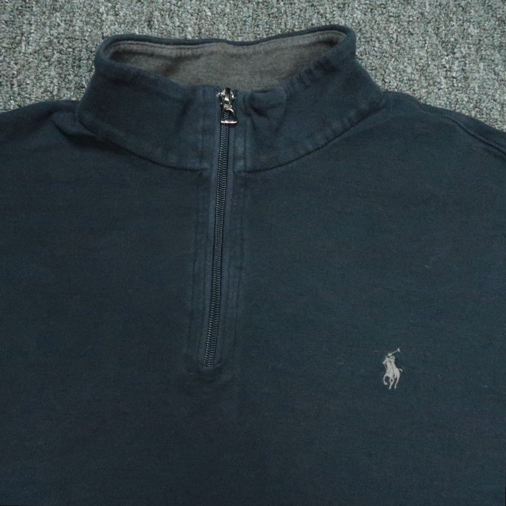 Polo Ralph Lauren Polo Ralph Lauren Pullover Mens XL Blue 1/4 Zip Sweater Jumper Size US XL / EU 56 / 4 - 2 Thumbnail