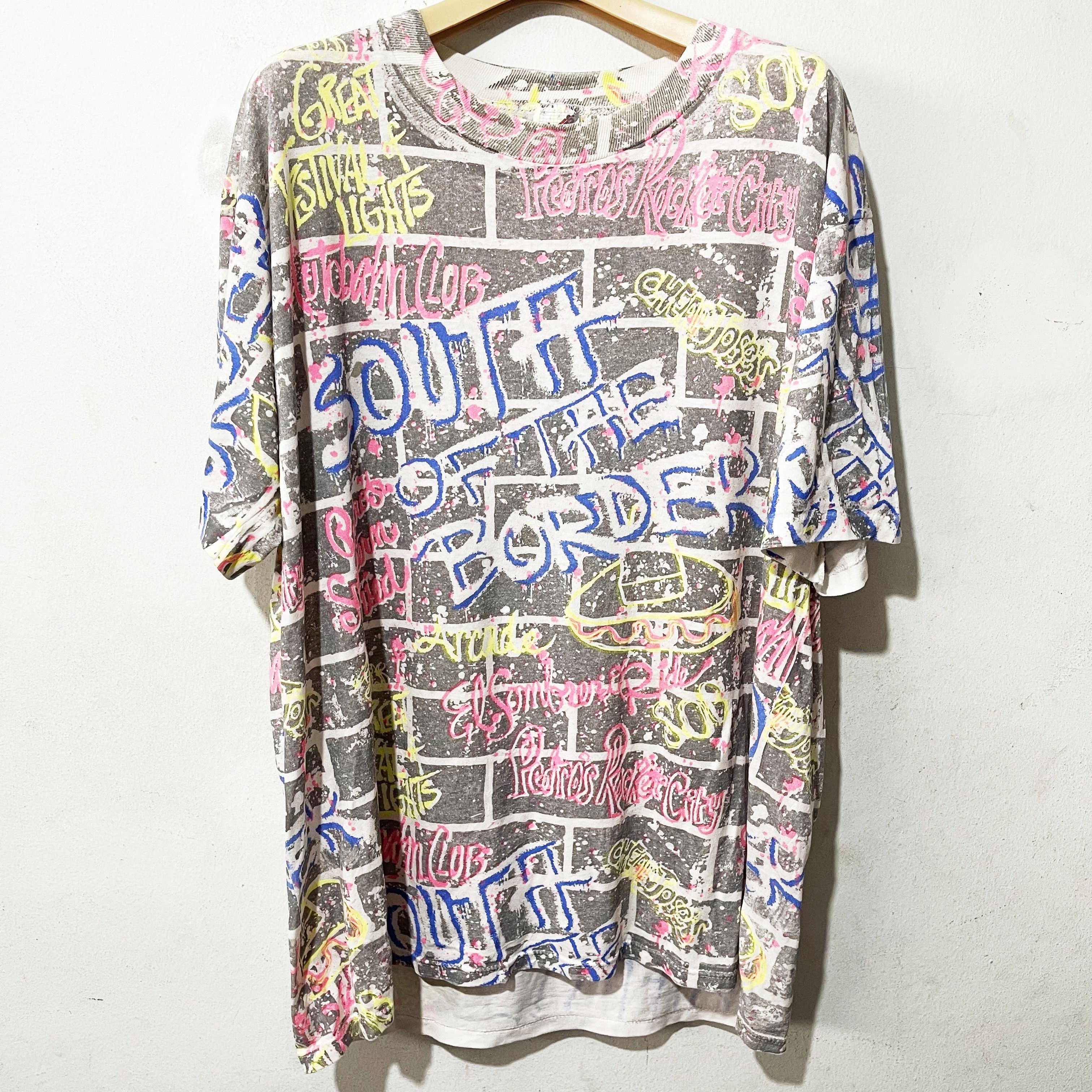 Arts & Science × Vintage Vintage 90s South Of The Border Graffiti Shirt Size US XL / EU 56 / 4 - 1 Thumbnail