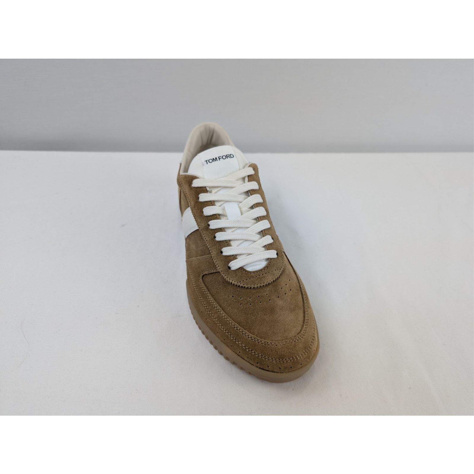Tom Ford o1rshd1 Q:2 / Terence low-top sneakers in tan suede/white Size US 13 / EU 46 - 3 Thumbnail