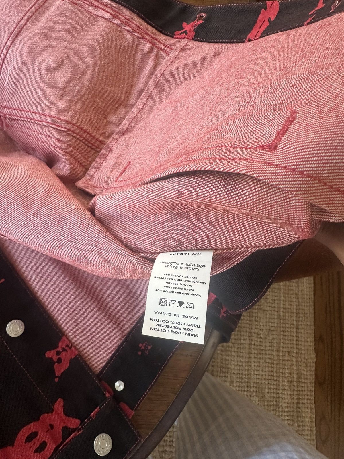 Sp5der Sp5der AOP sex denim jacket Size US L / EU 52-54 / 3 - 6 Thumbnail